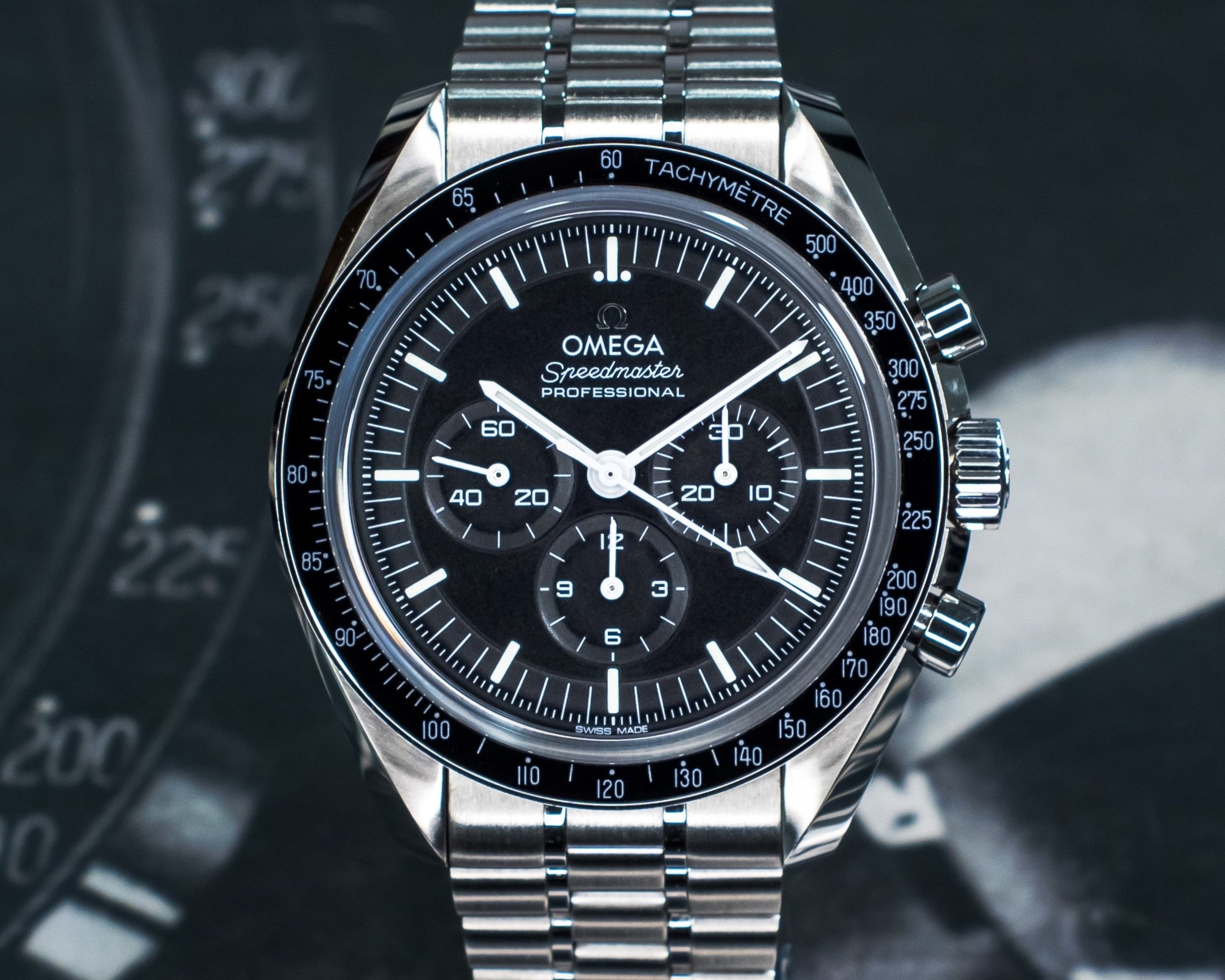 OMEGA SPEEDMASTER MOONWATCH PROFESSIONAL “SAPPHIRE SANDWICH” 310.30.42.50.01.002