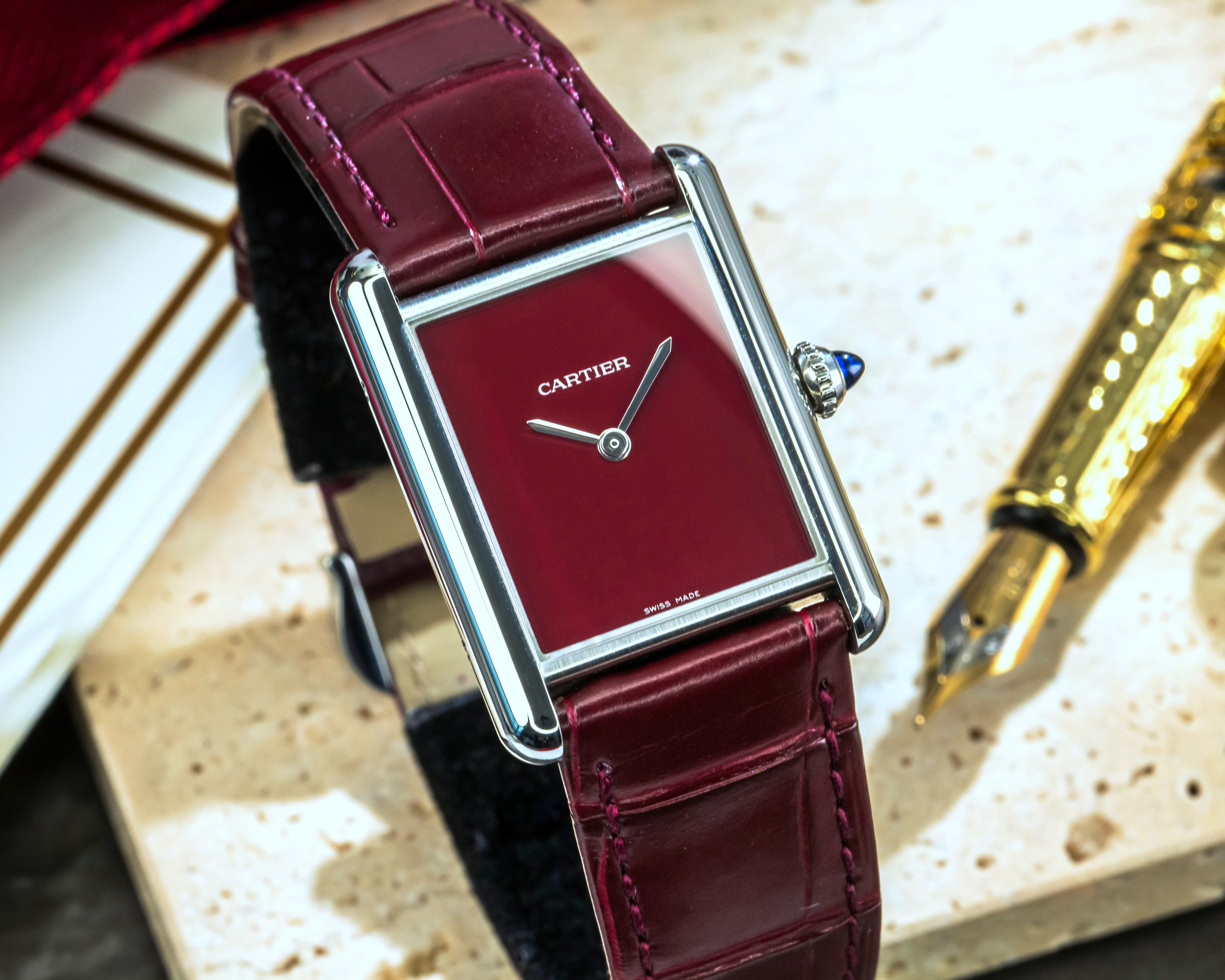 Cartier Tank Must Red Dial WSTA0054