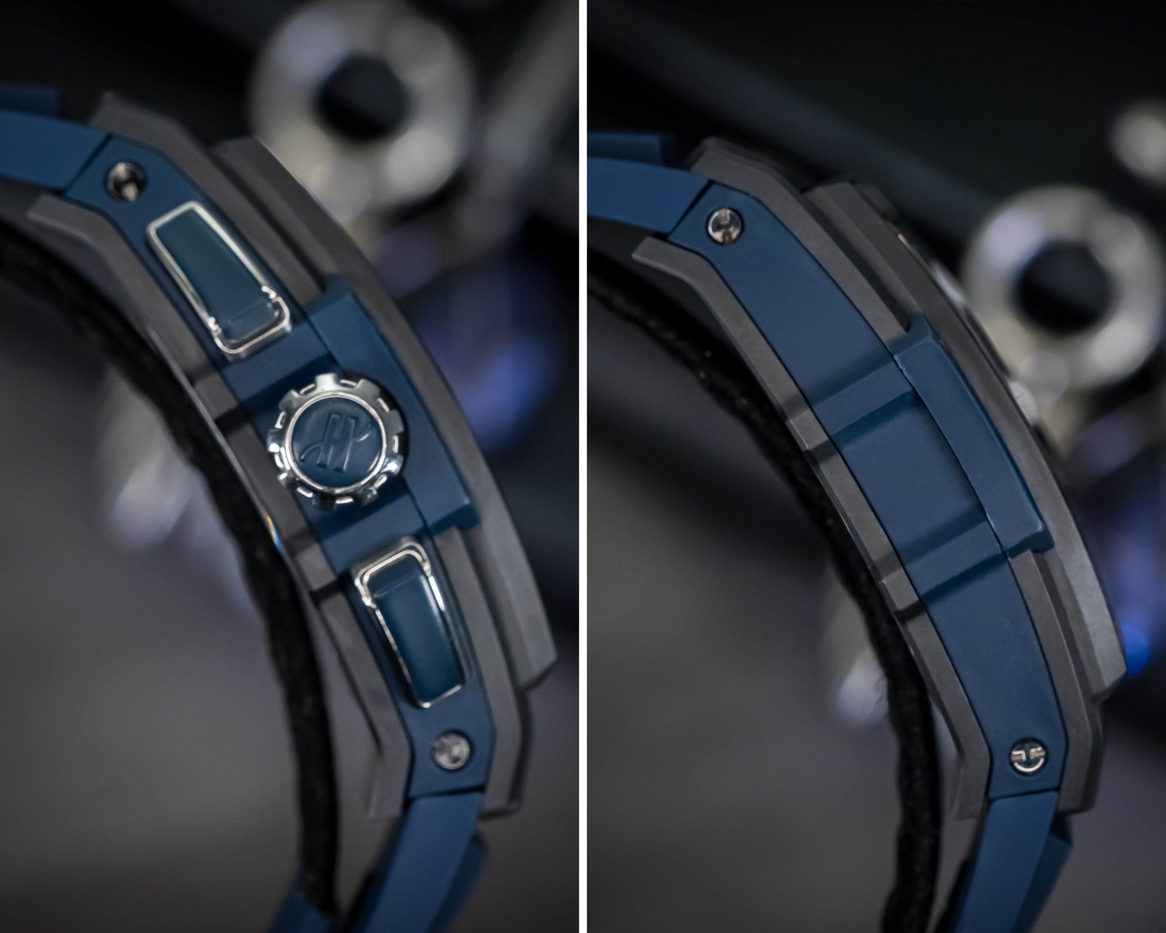HUBLOT SPIRIT OF BIG BANG BLUE & BLACK CERAMIC CHRONOGRAPH 641.CI.7170.LR