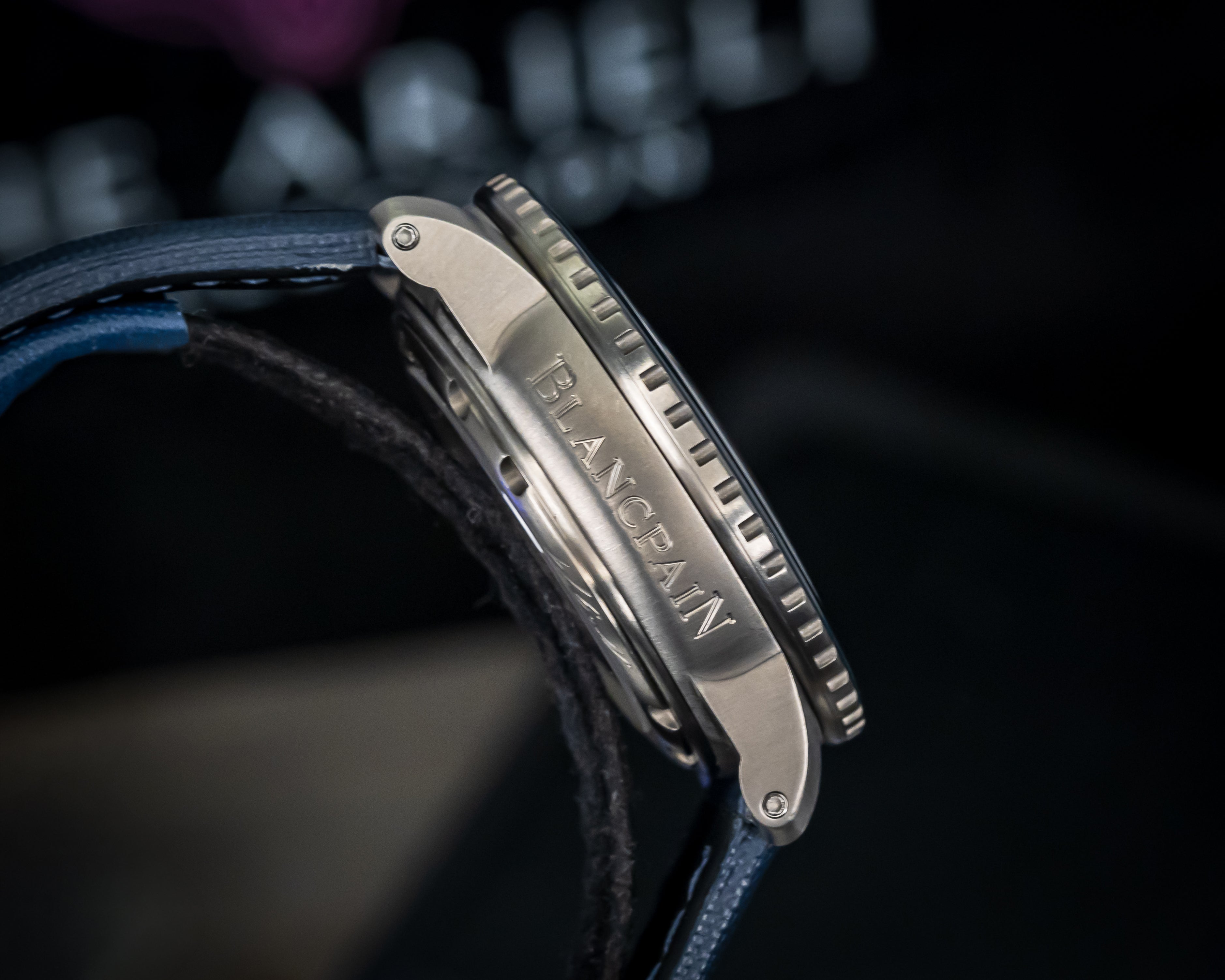 BLANCPAIN FIFTY FATHOMS AUTOMATIQUE BLUE DIAL TITANIUM 5015-12B40-052A