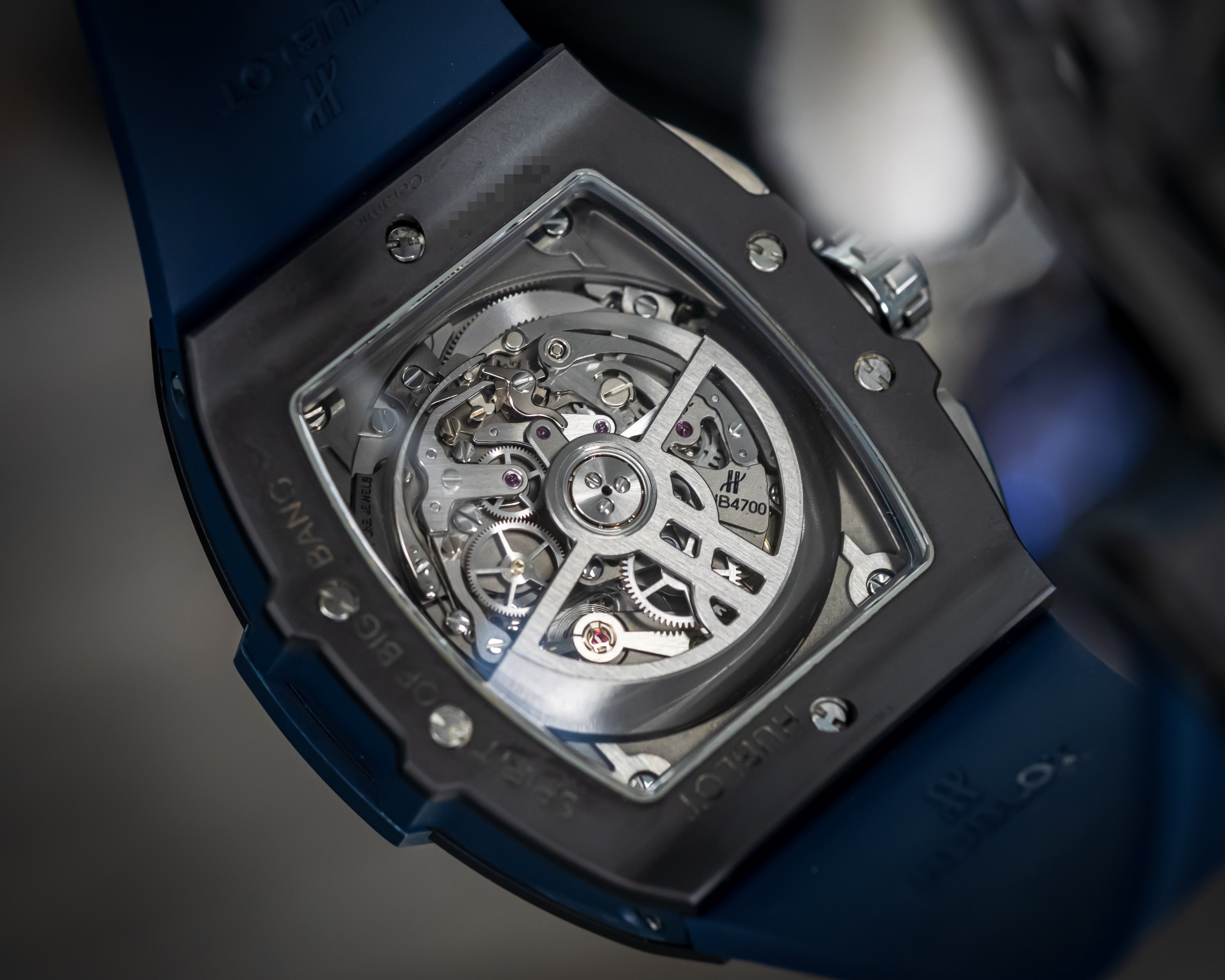 HUBLOT SPIRIT OF BIG BANG BLUE & BLACK CERAMIC CHRONOGRAPH 641.CI.7170.LR