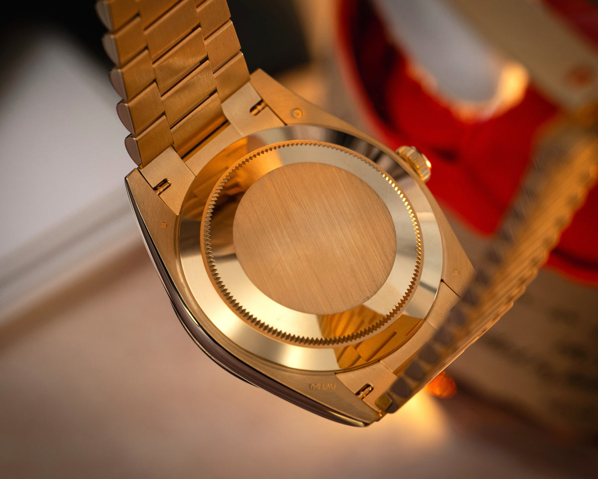 Rolex Day Date 40 Green Ombré Dial 18K Yellow Gold 228238