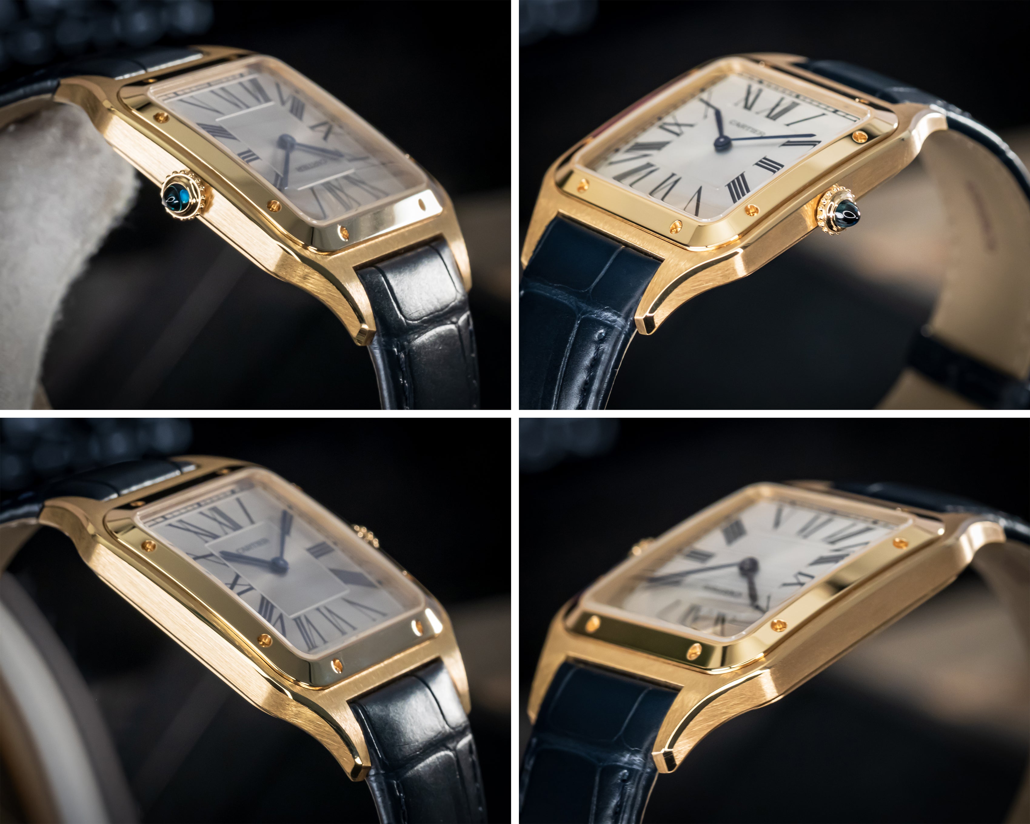 UNWORN CARTIER SANTOS-DUMONT EXTRA LARGE 18KT YELLOW GOLD WGSA0108