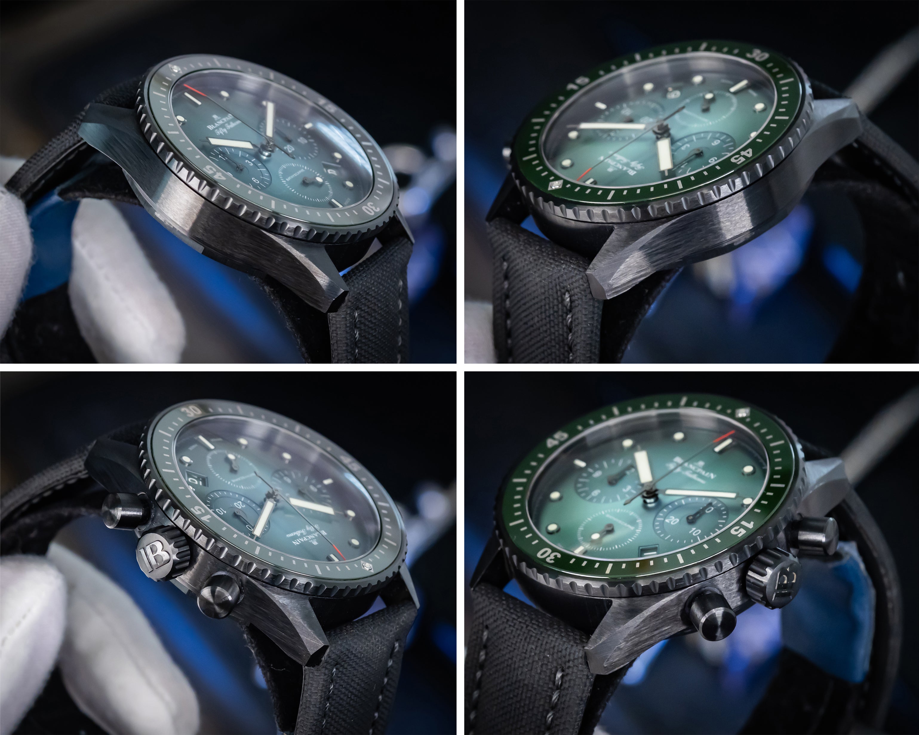 BLANCPAIN FIFTY FATHOMS BATHYSCAPHE CHRONOGRAPH FLYBACK GREEN 5200-0153-B52A