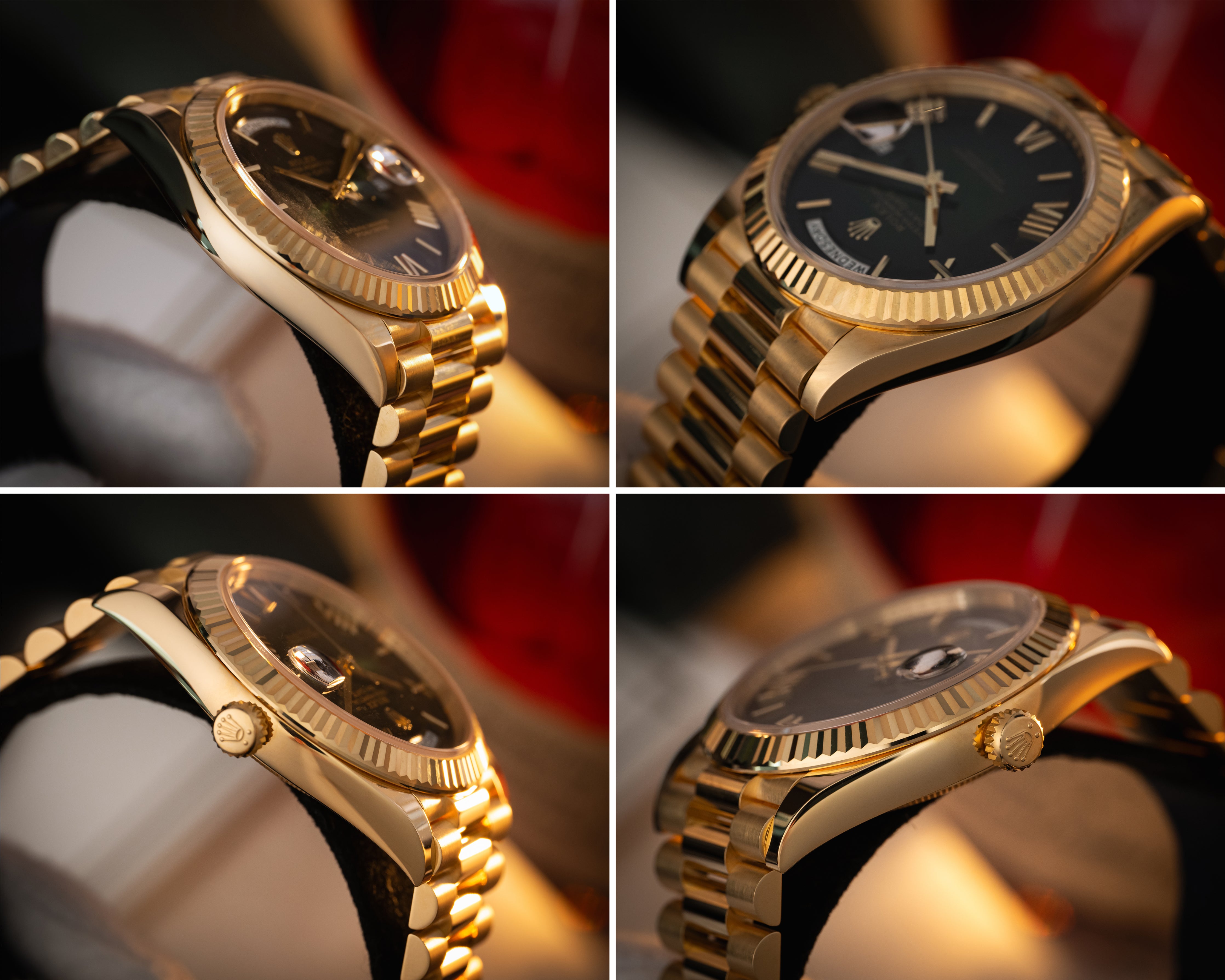 Rolex Day Date 40 Green Ombré Dial 18K Yellow Gold 228238