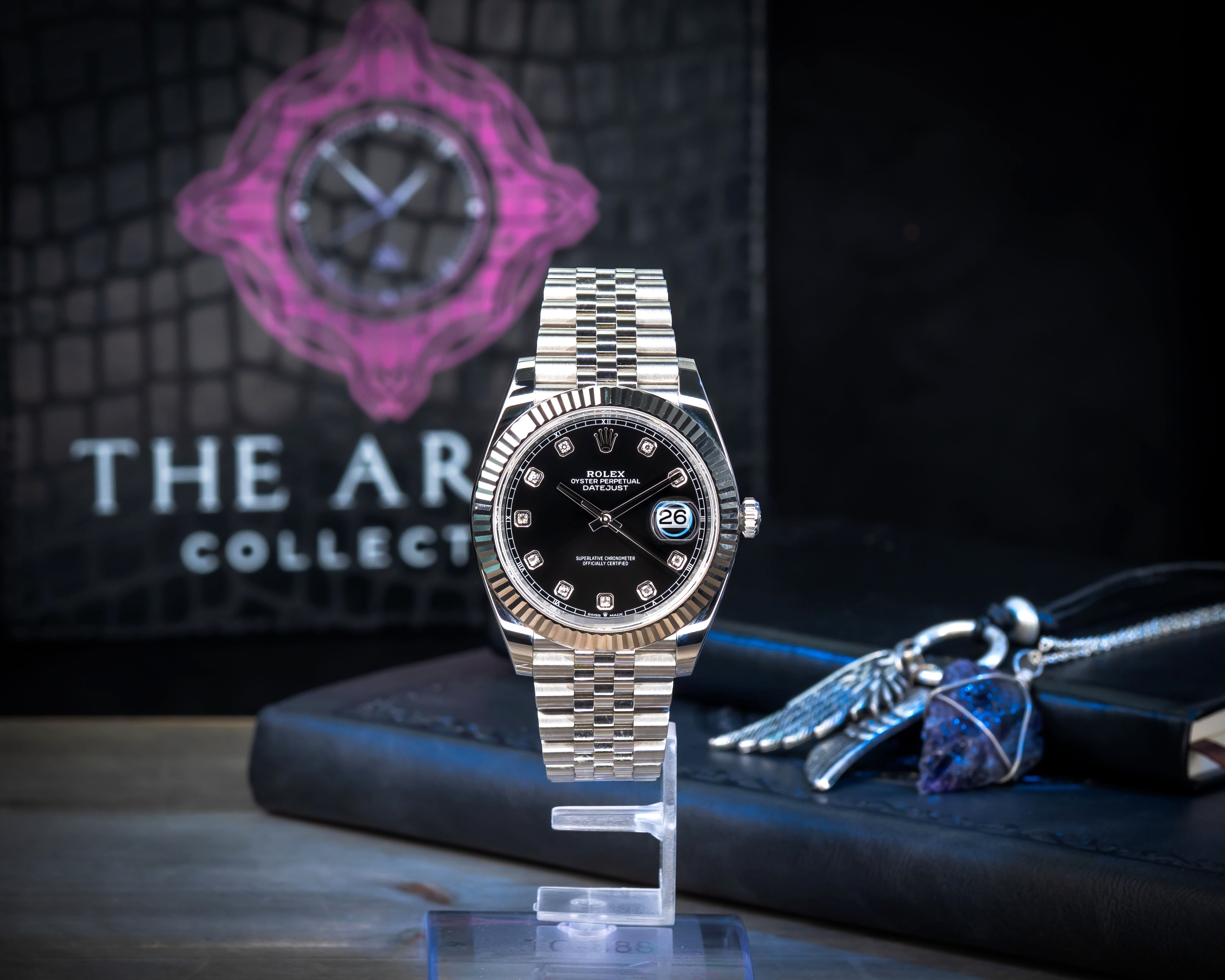 Rolex Datejust 41 Black Diamond Dial 126334
