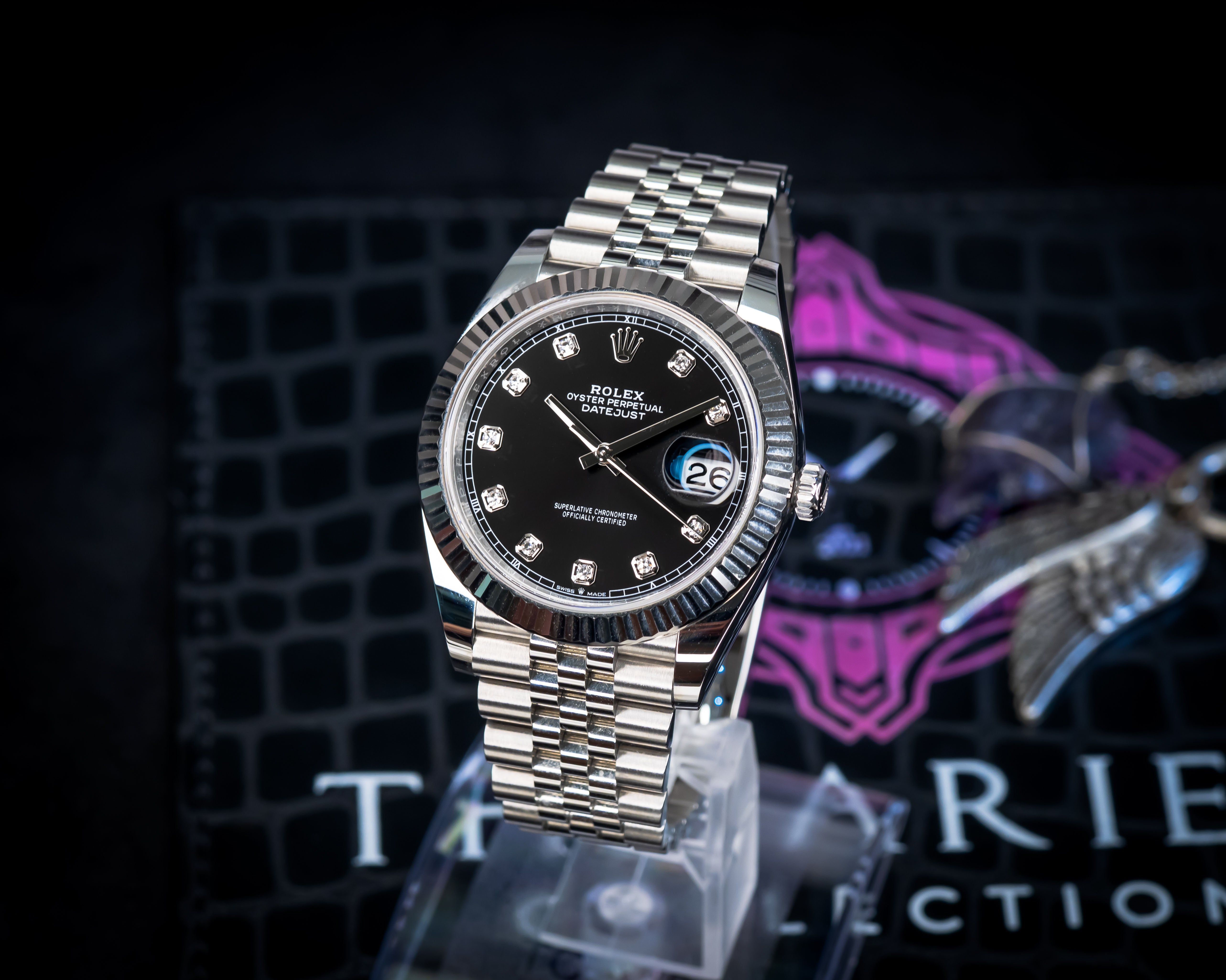Rolex Datejust 41 Black Diamond Dial 126334