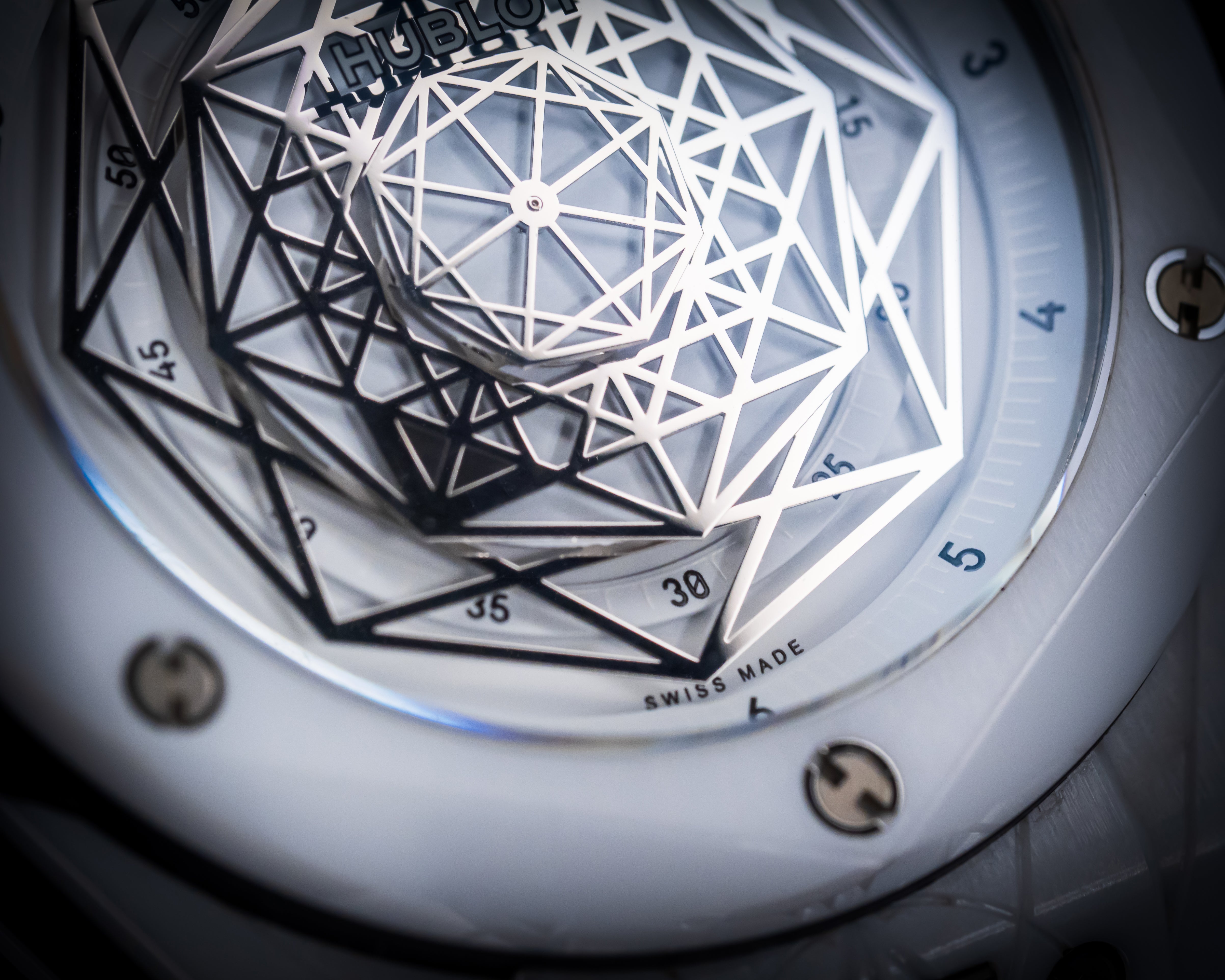 HUBLOT BIG BANG UNICO SANG BLEU WHITE CERAMIC 415.HX.2027.VR.MXM19