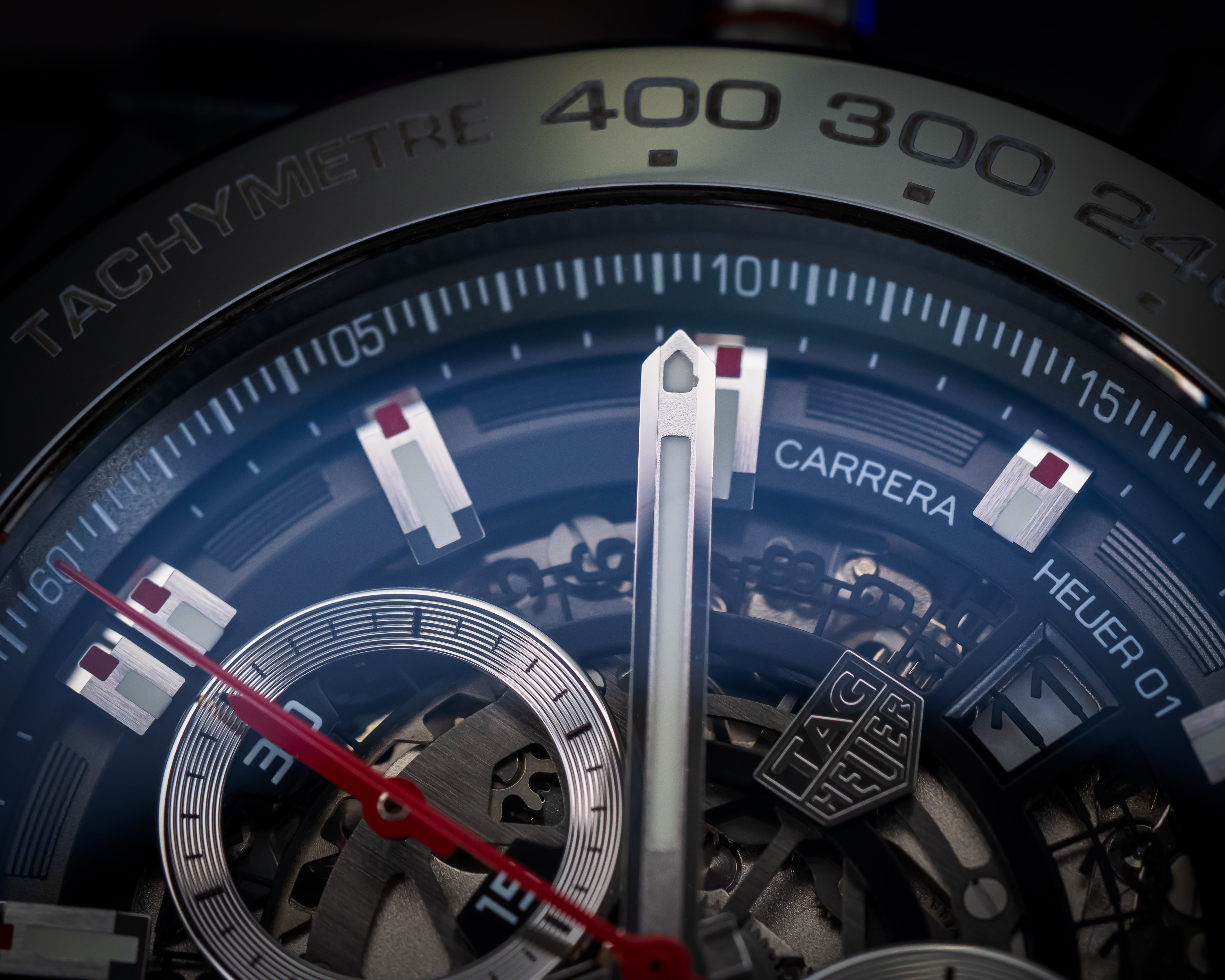 TAG HEUER CARRERA CALIBRE 01 SKELETON CHRONOGRAPH CAR2A1Z.FT6044
