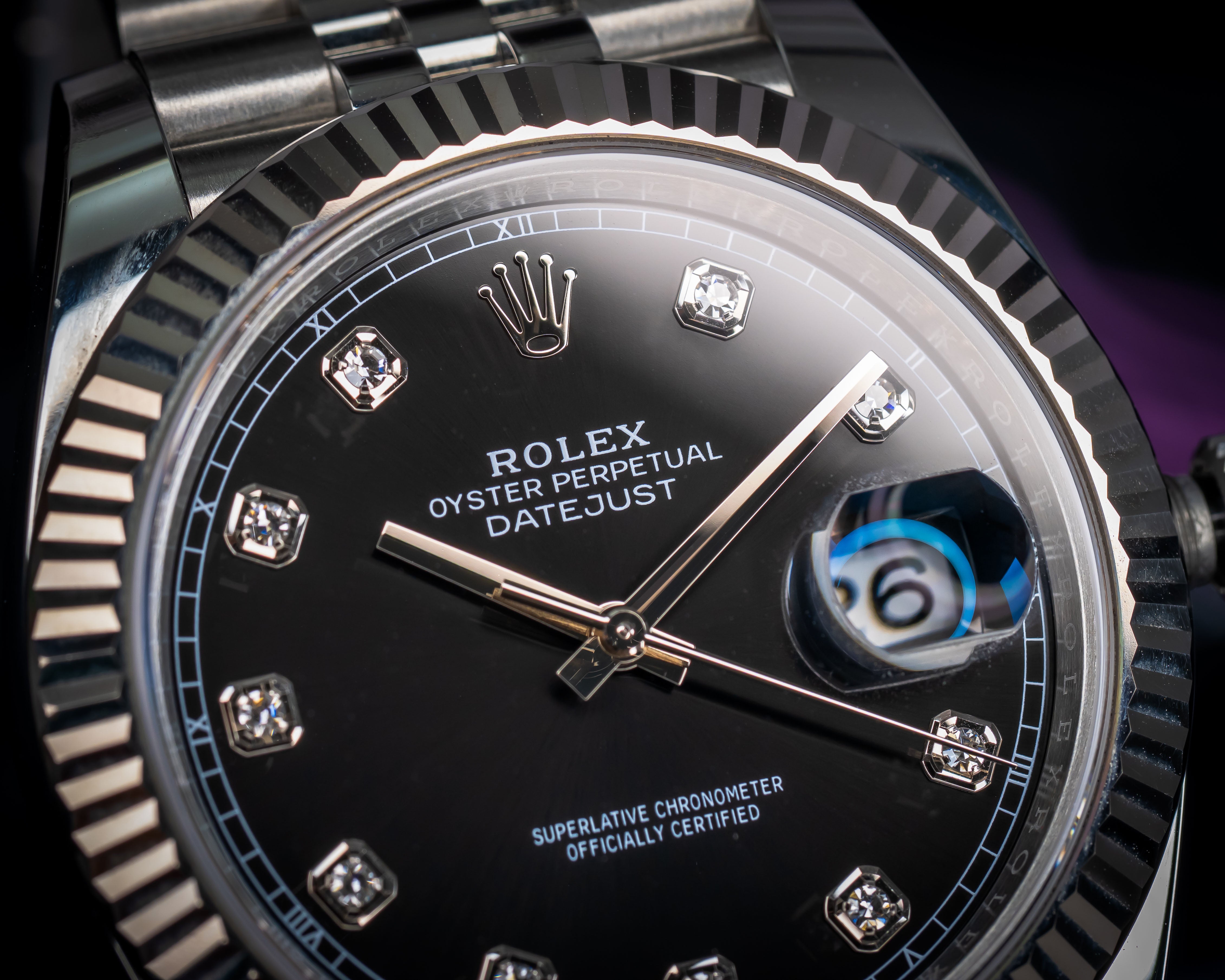 Rolex Datejust 41 Black Diamond Dial 126334