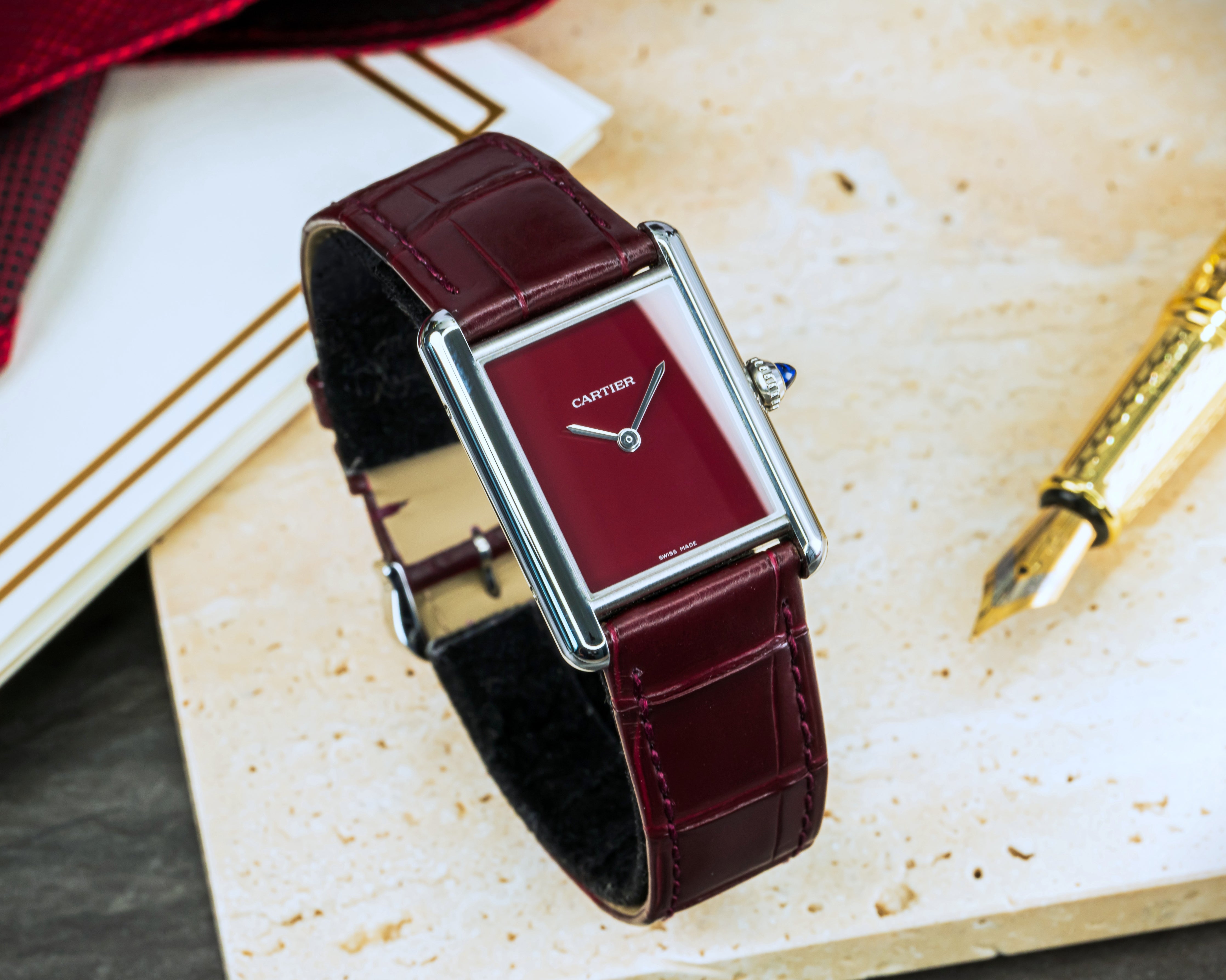 Cartier Tank Must Red Dial WSTA0054