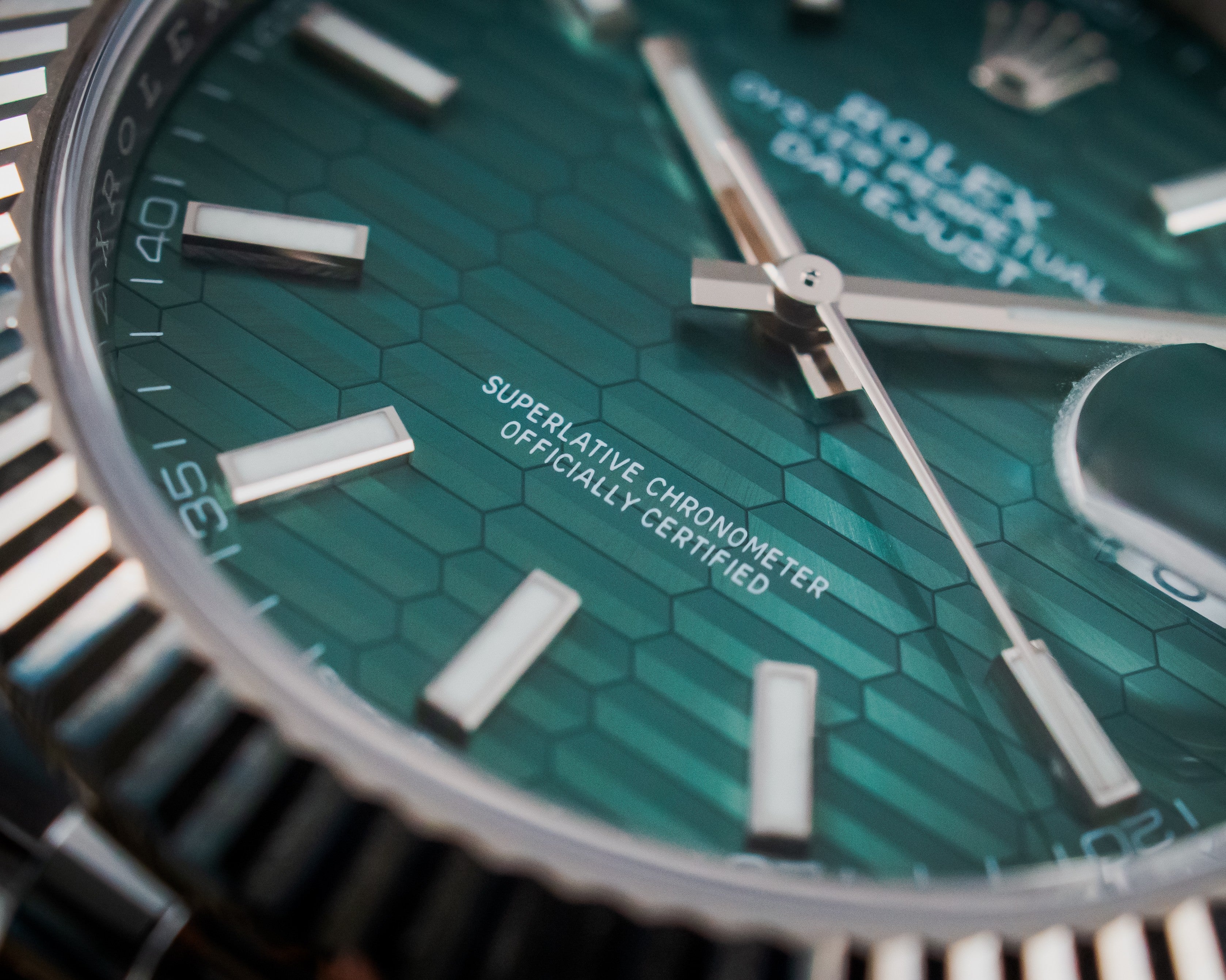 Rolex Datejust 41 Mint Green Motif Dial 126334
