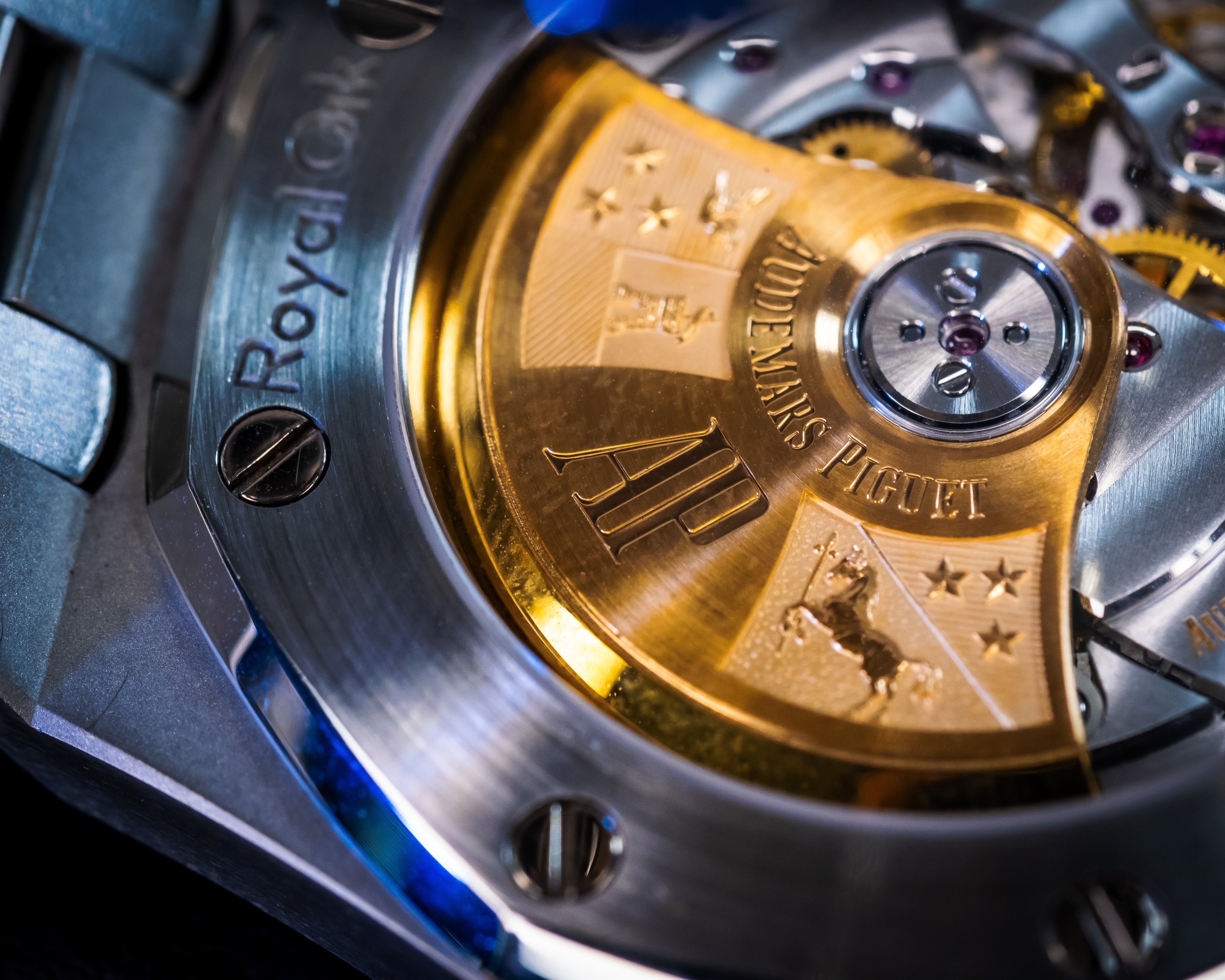 AUDEMARS PIGUET ROYAL OAK SELFWINDING DIAMOND SET RUTHENIUM DIAL 15451ST.ZZ.1256ST.02