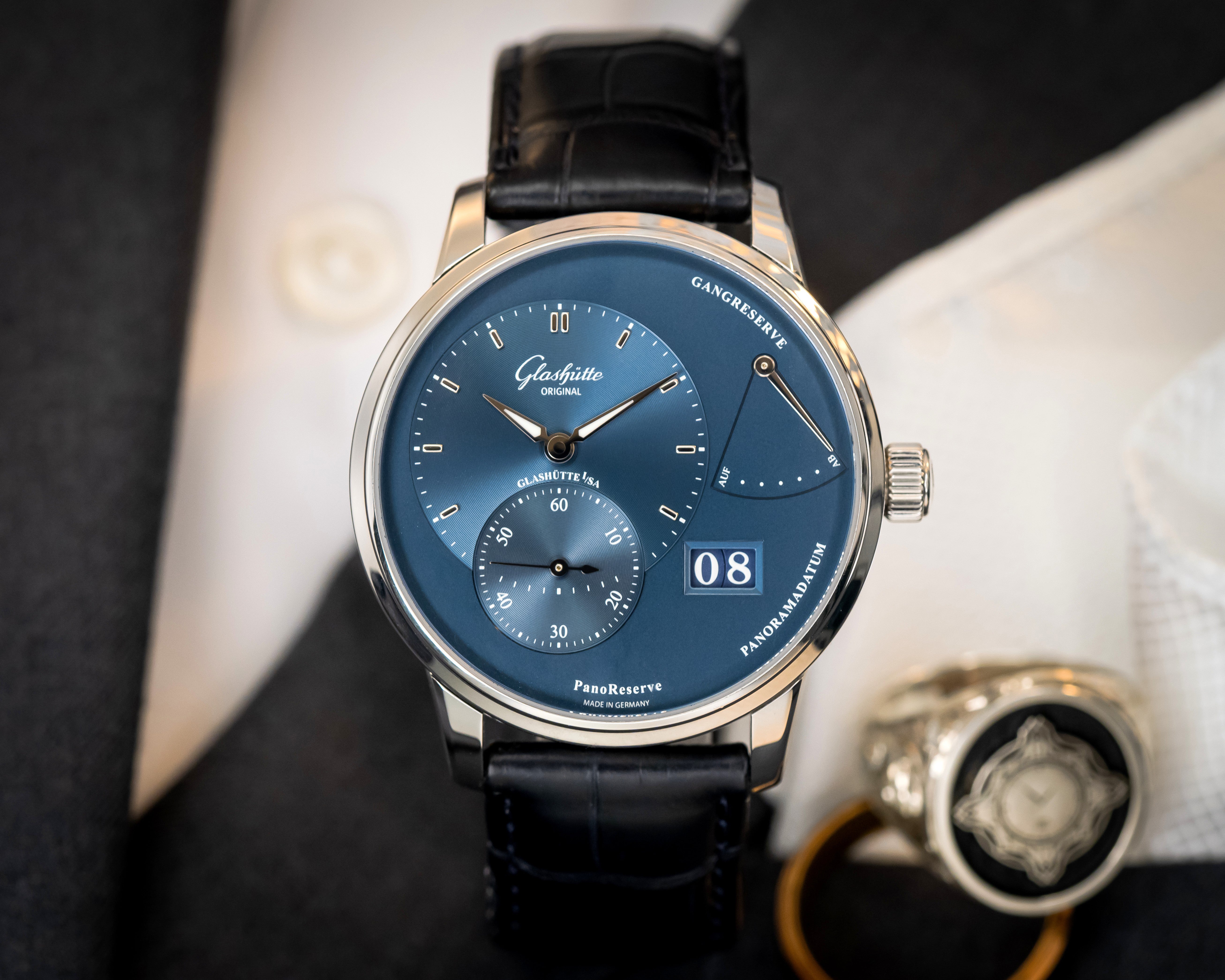 Glashutte Original PanoReserve Blue Dial – 1-65-01-26-12-61