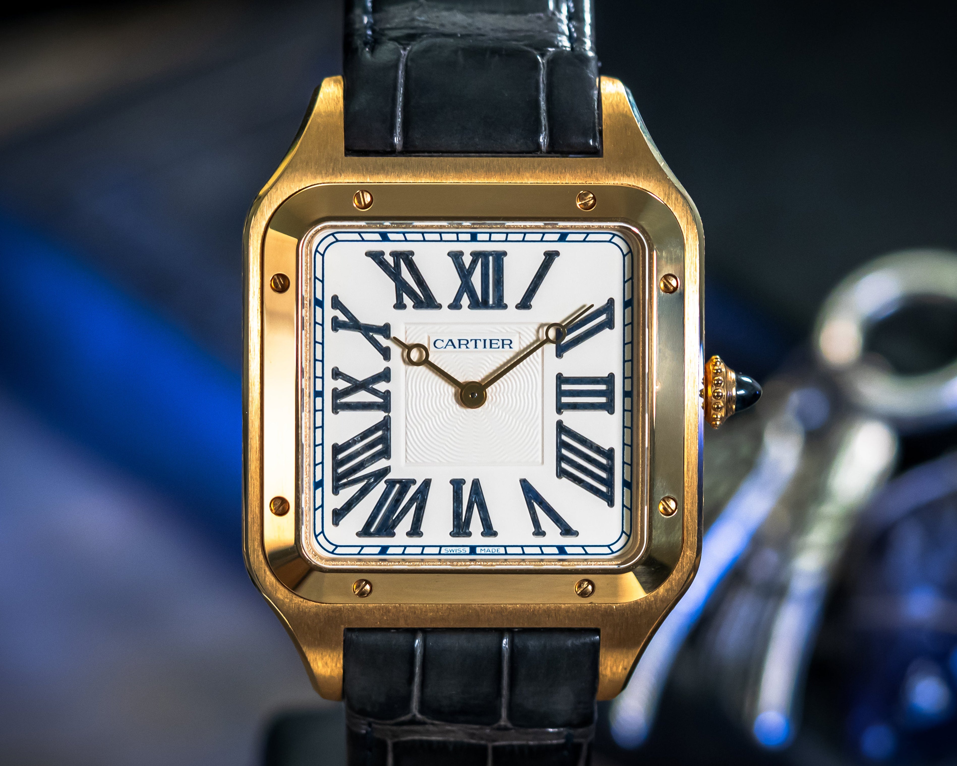 CARTIER SANTOS-DUMONT LIMITED EXTRA LARGE 18KT YELLOW GOLD – WGSA0084