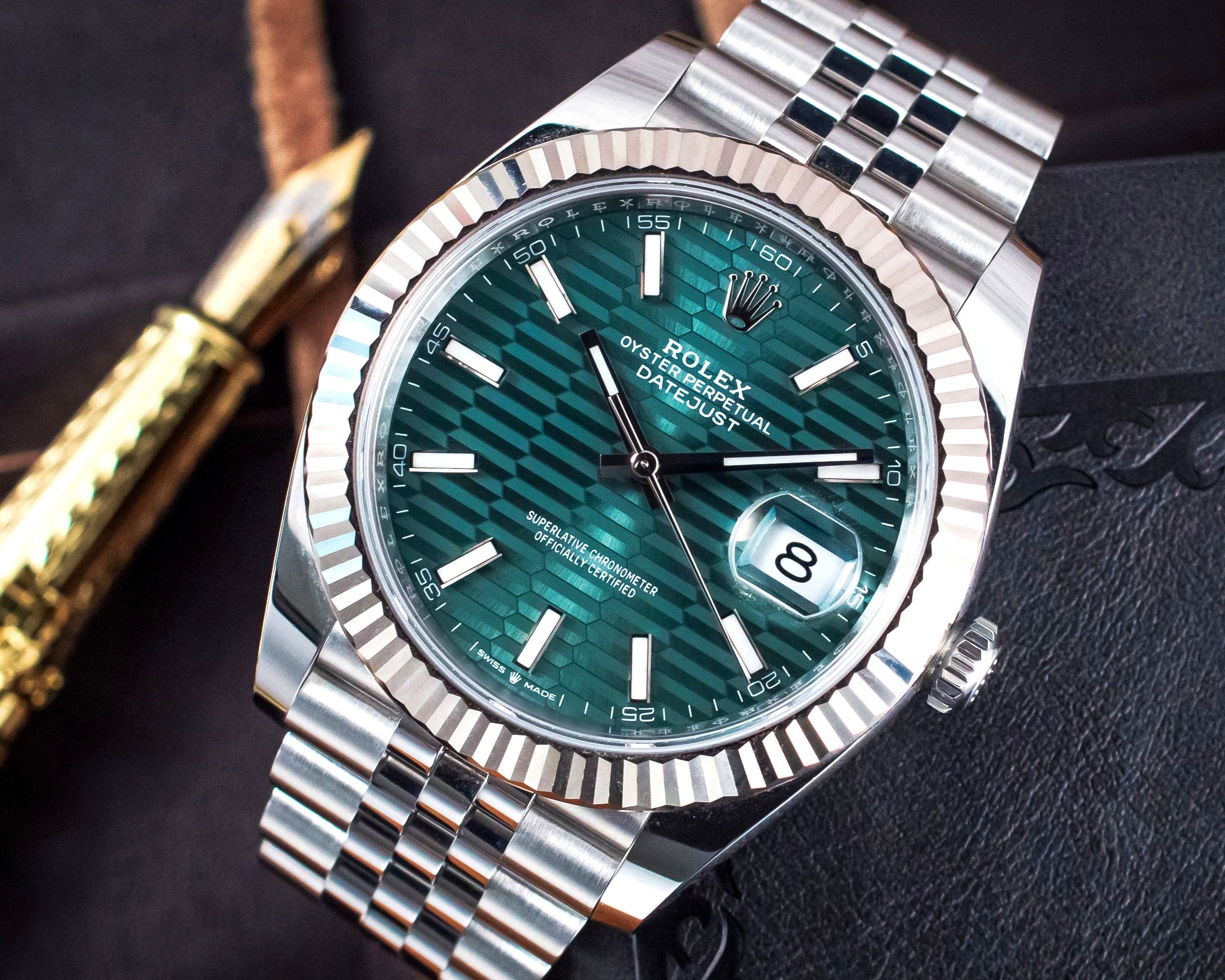 Rolex Datejust 41 Mint Green Motif Dial 126334