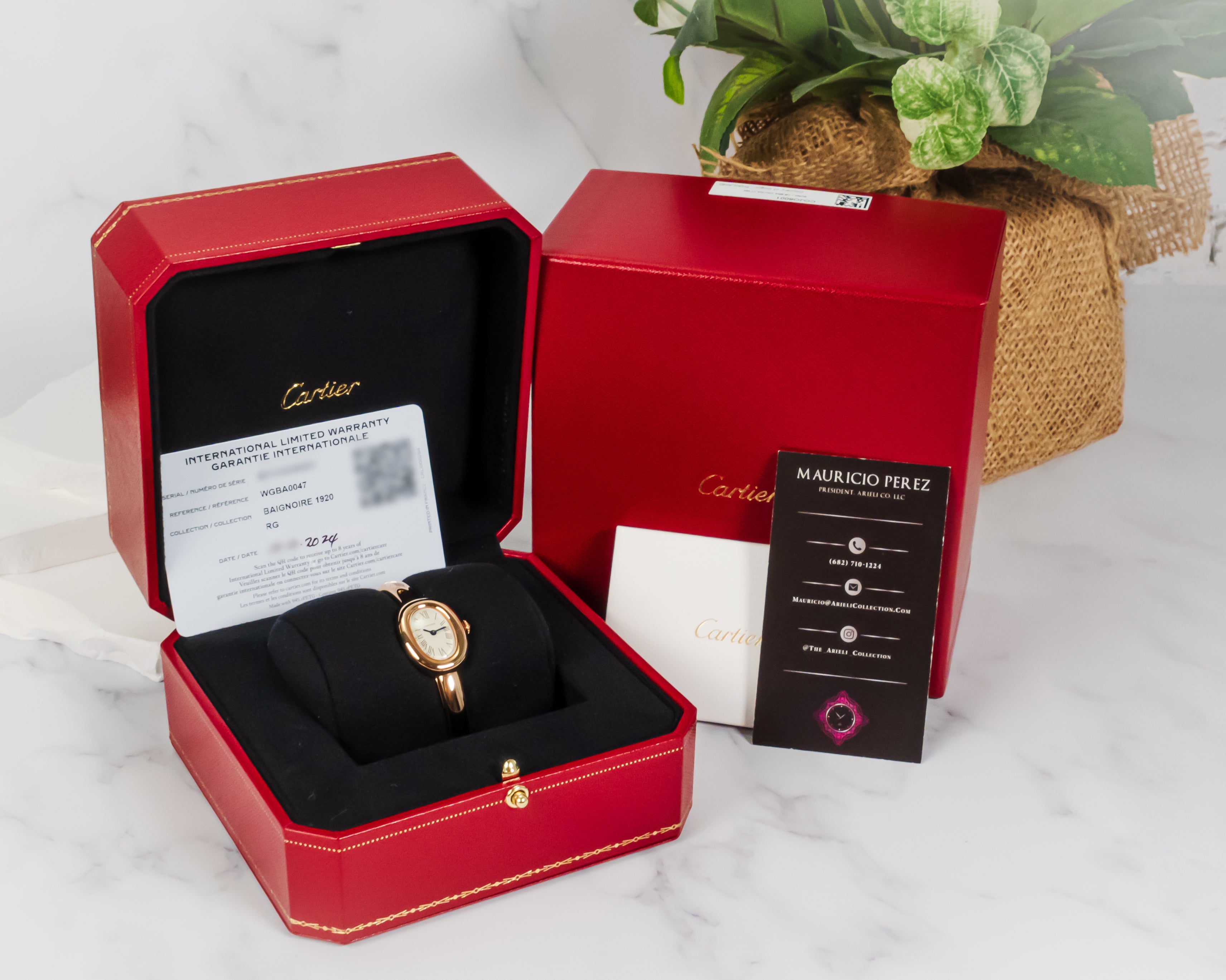 Cartier 18k Rose Gold Baignoire Size 15 WGBA0047