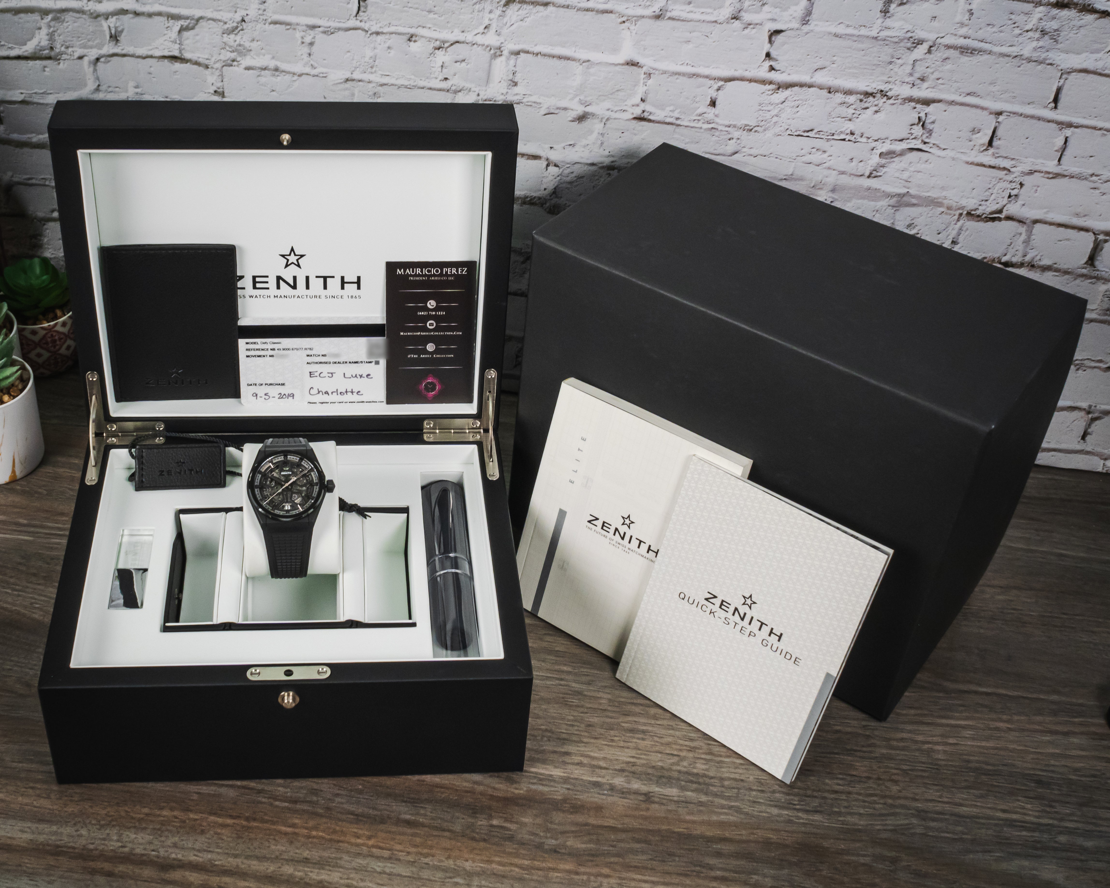 ZENITH DEFY CLASSIC SKELETON BLACK CERAMIC 49.9000.670/78.R782