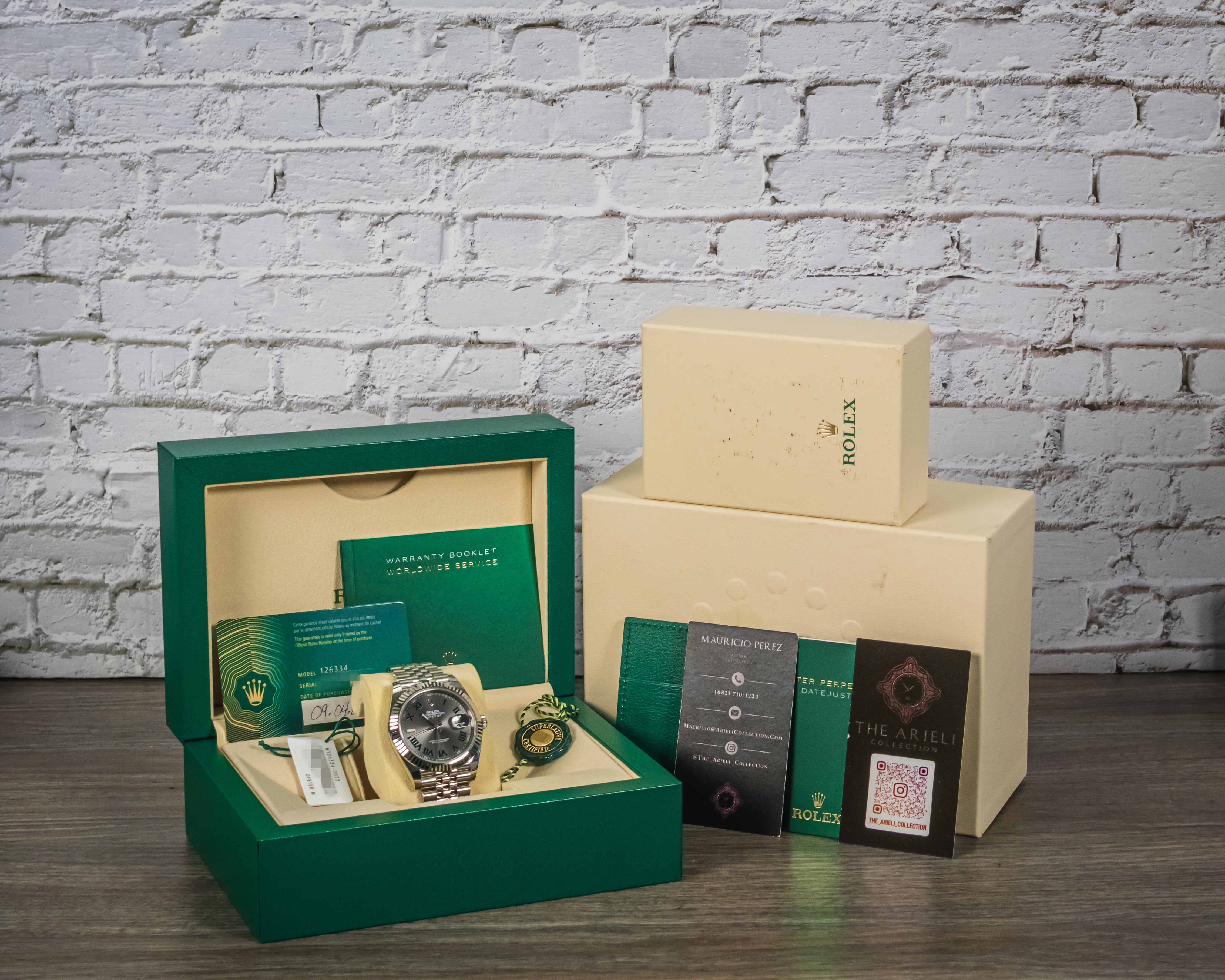Rolex Datejust 41 Wimbledon Dial 126334