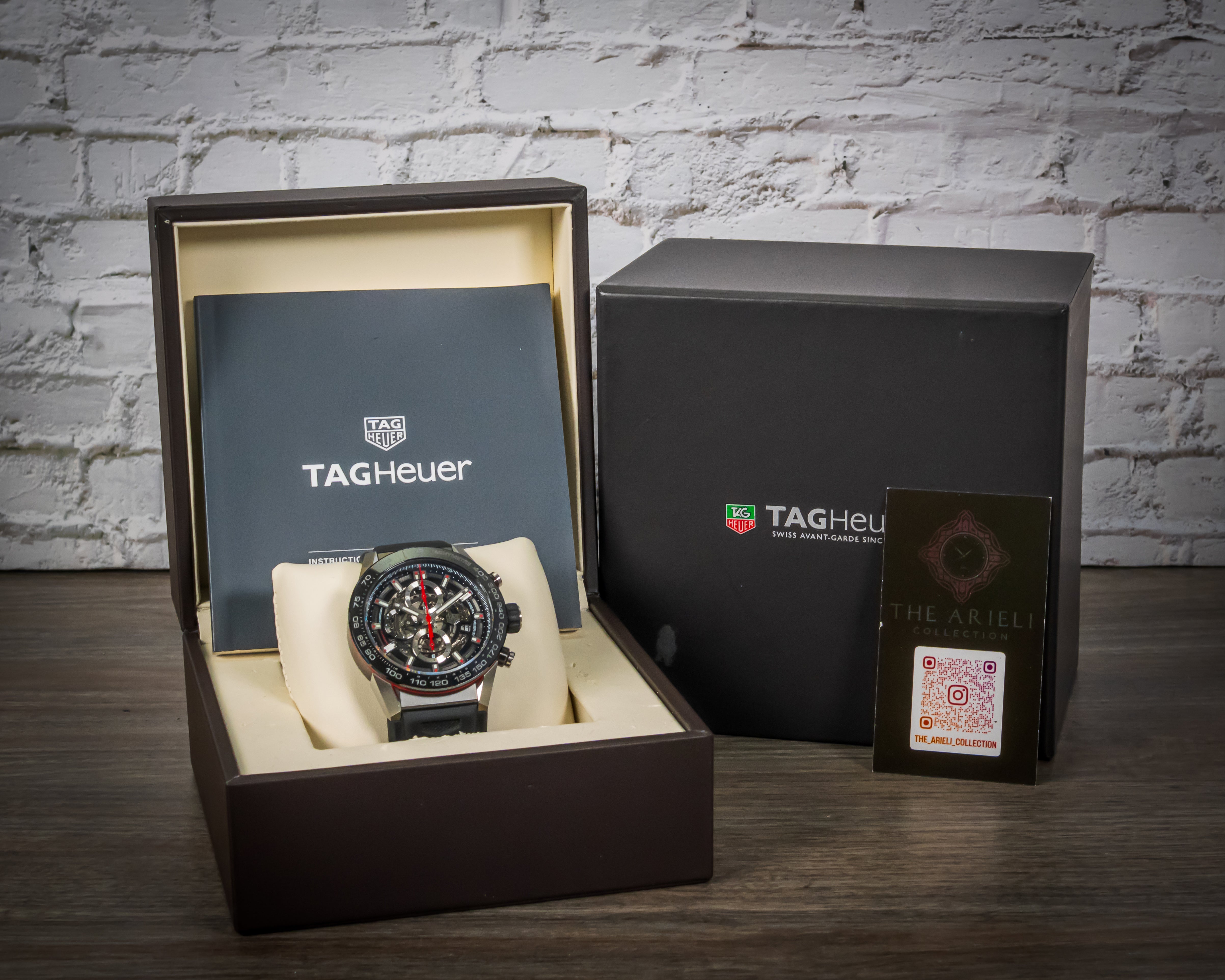 TAG HEUER CARRERA CALIBRE 01 SKELETON CHRONOGRAPH CAR2A1Z.FT6044