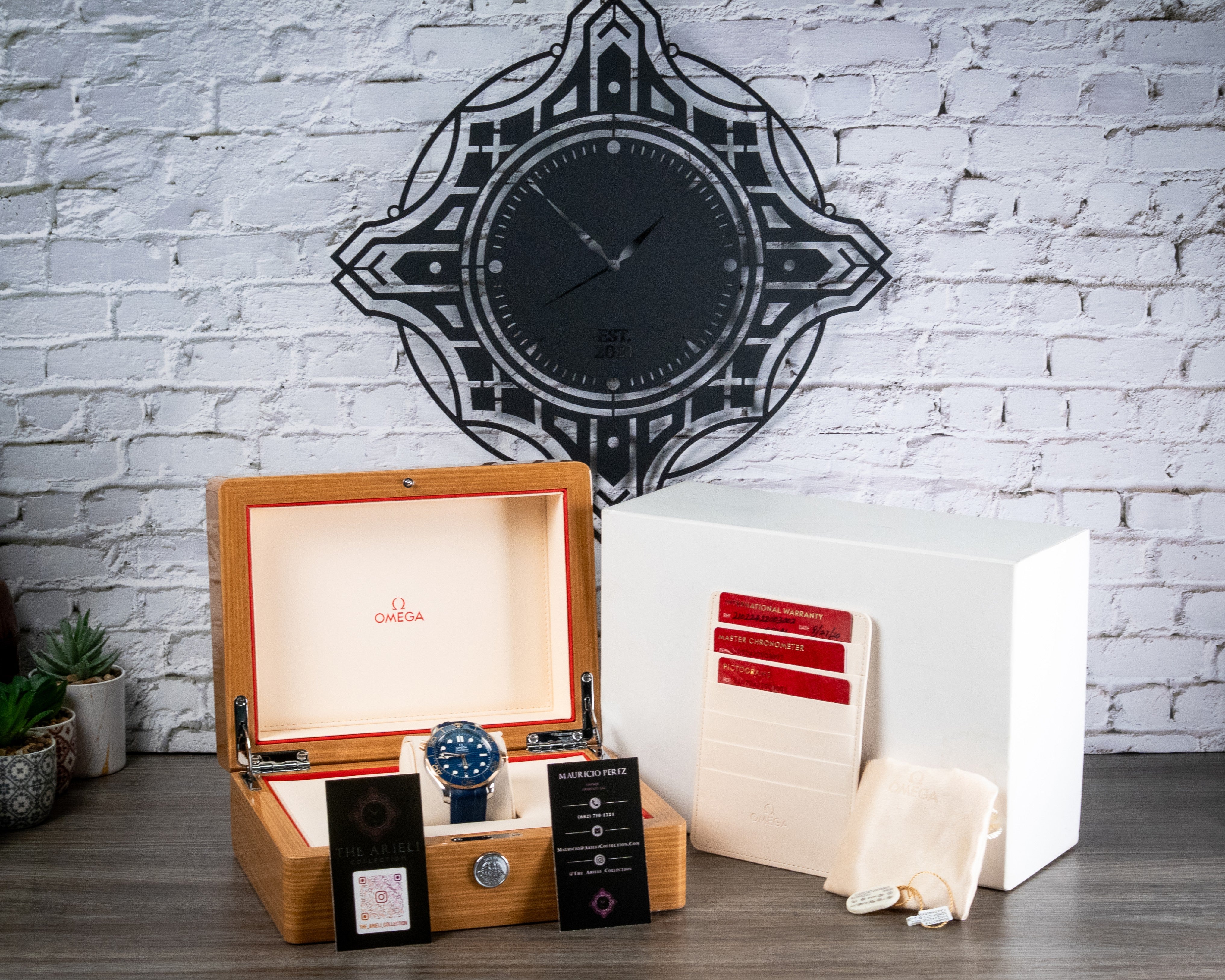 Omega Seamaster Diver 300M Steel Sedna Gold Blue 210.22.42.20.03.002