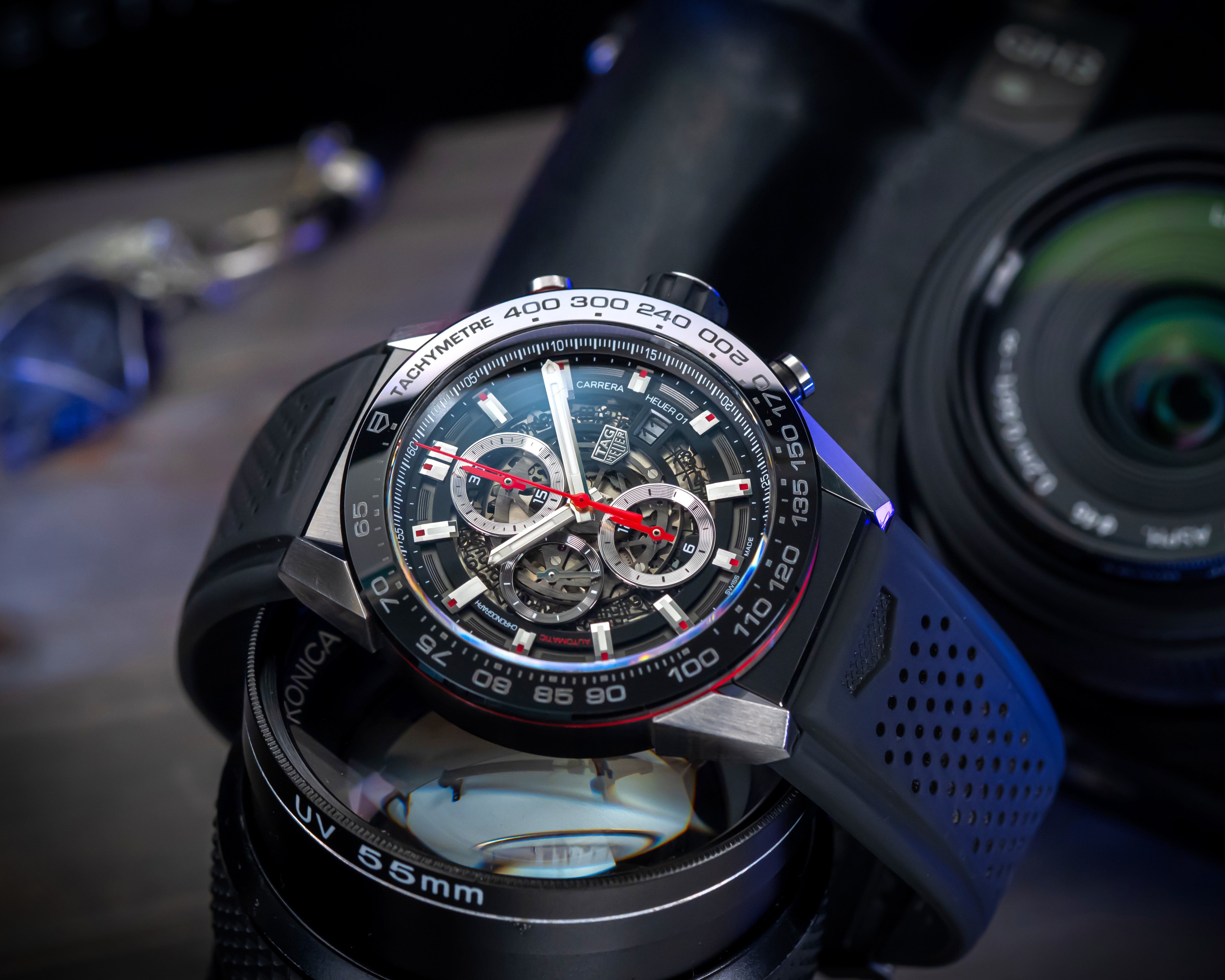 TAG HEUER CARRERA CALIBRE 01 SKELETON CHRONOGRAPH CAR2A1Z.FT6044