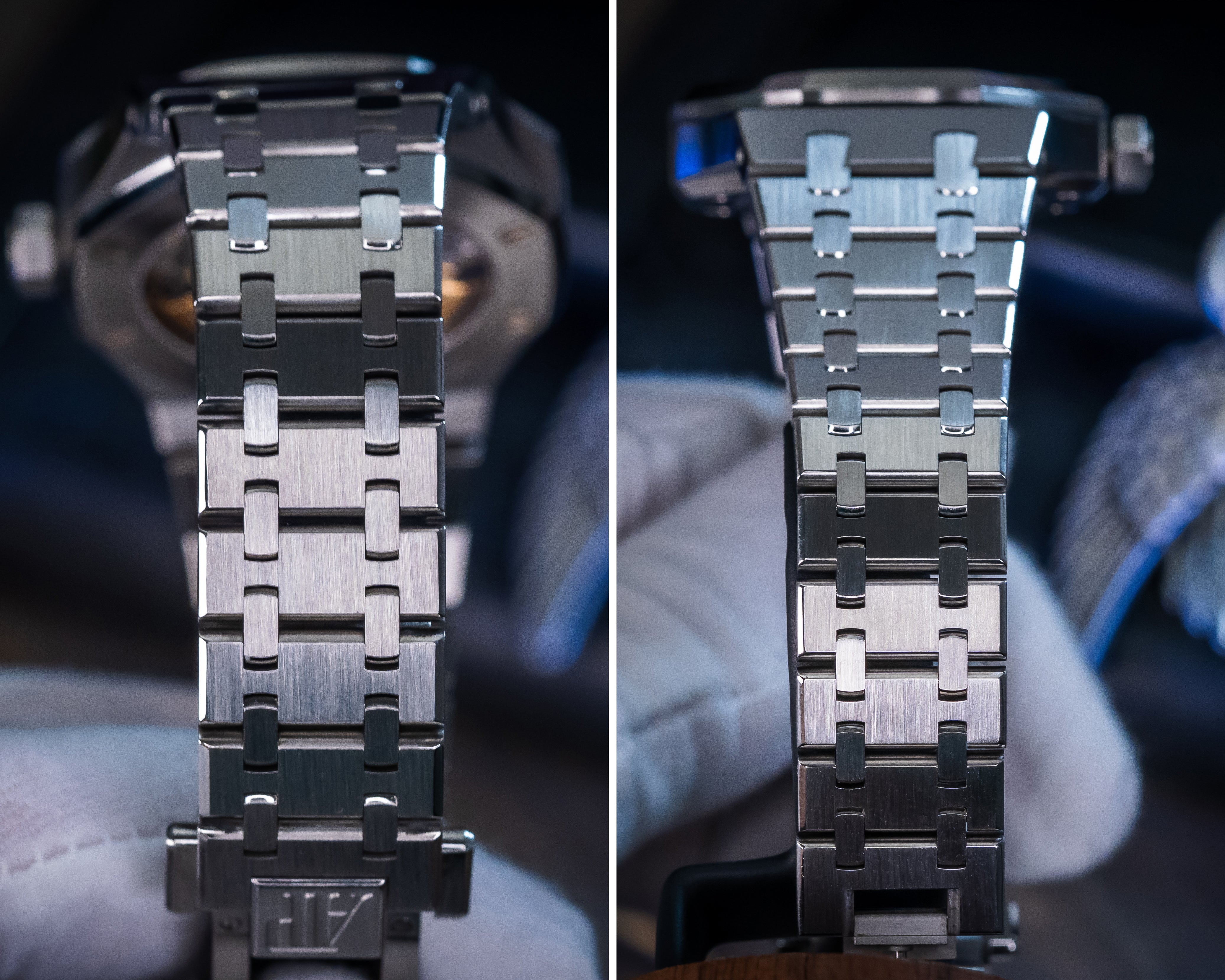 AUDEMARS PIGUET ROYAL OAK SELFWINDING DIAMOND SET RUTHENIUM DIAL 15451ST.ZZ.1256ST.02