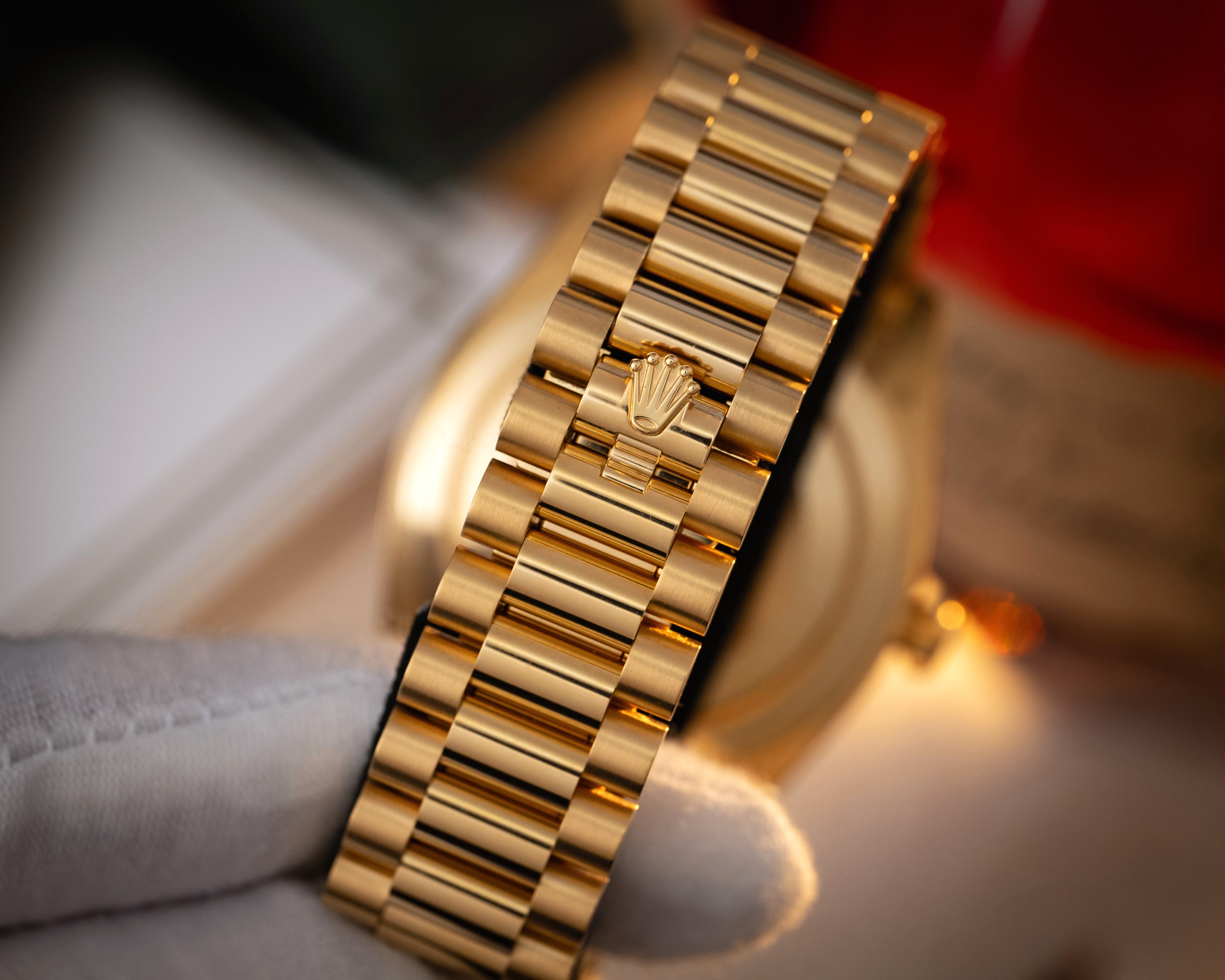 Rolex Day Date 40 Green Ombré Dial 18K Yellow Gold 228238