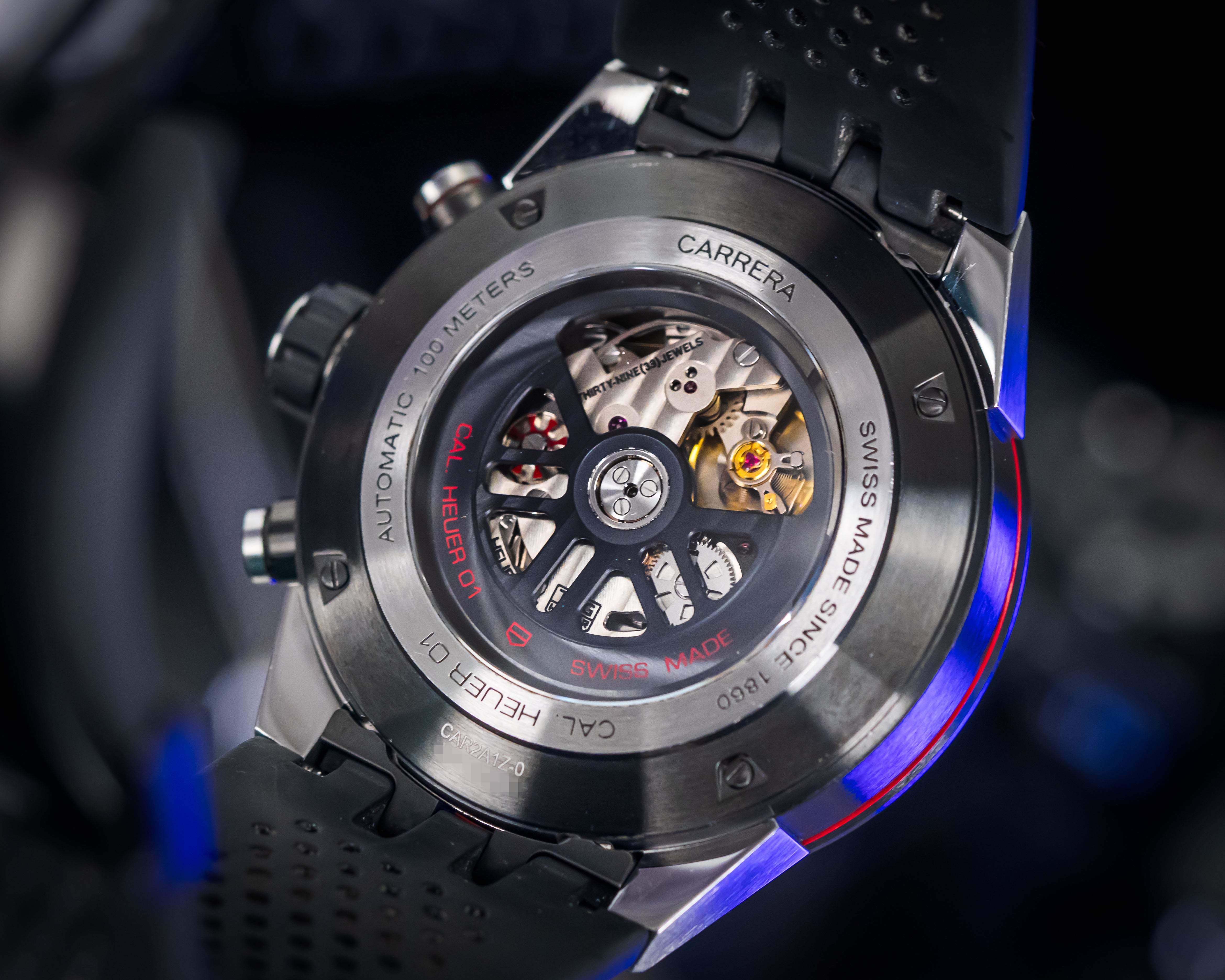 TAG HEUER CARRERA CALIBRE 01 SKELETON CHRONOGRAPH CAR2A1Z.FT6044