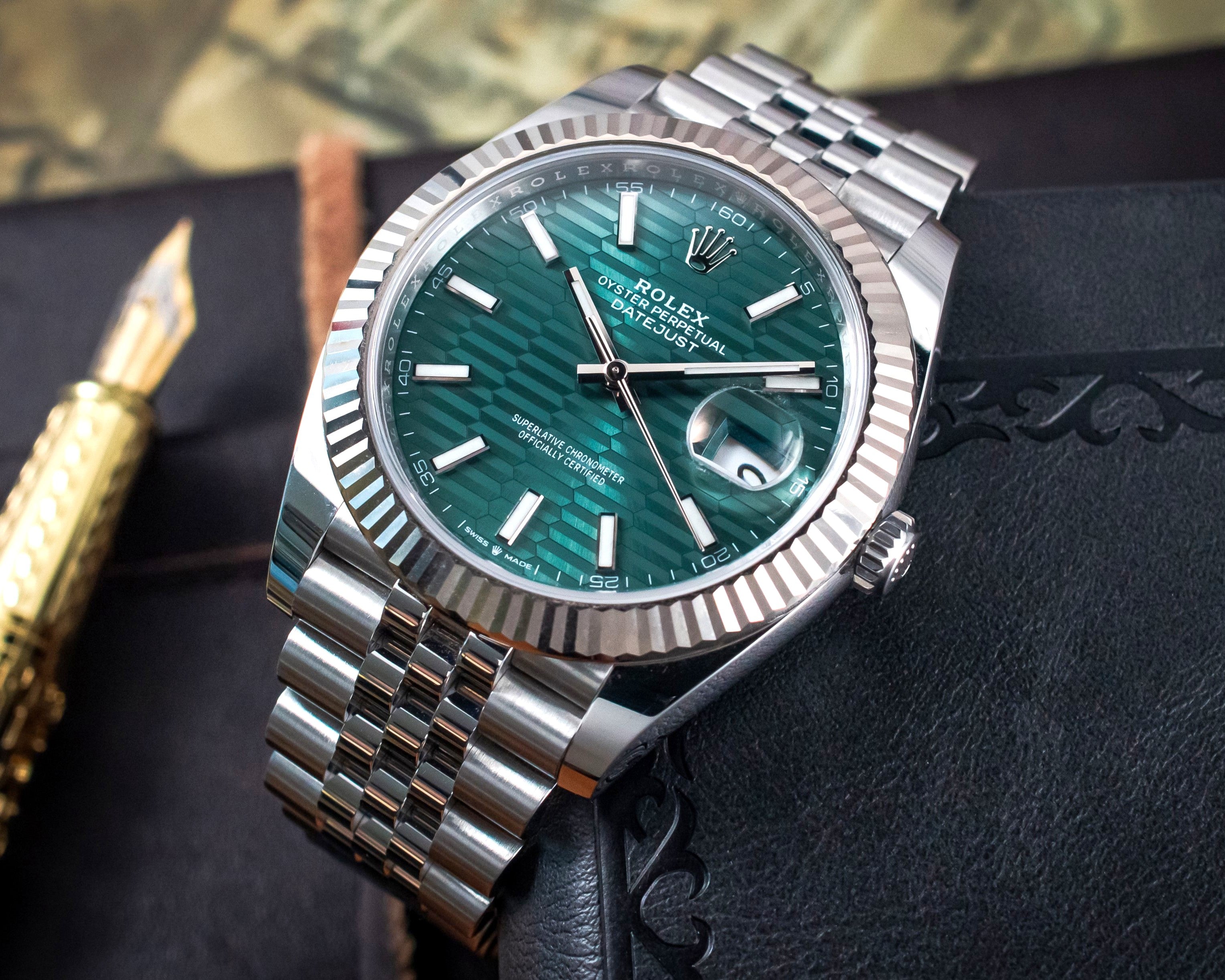 Rolex Datejust 41 Mint Green Motif Dial 126334