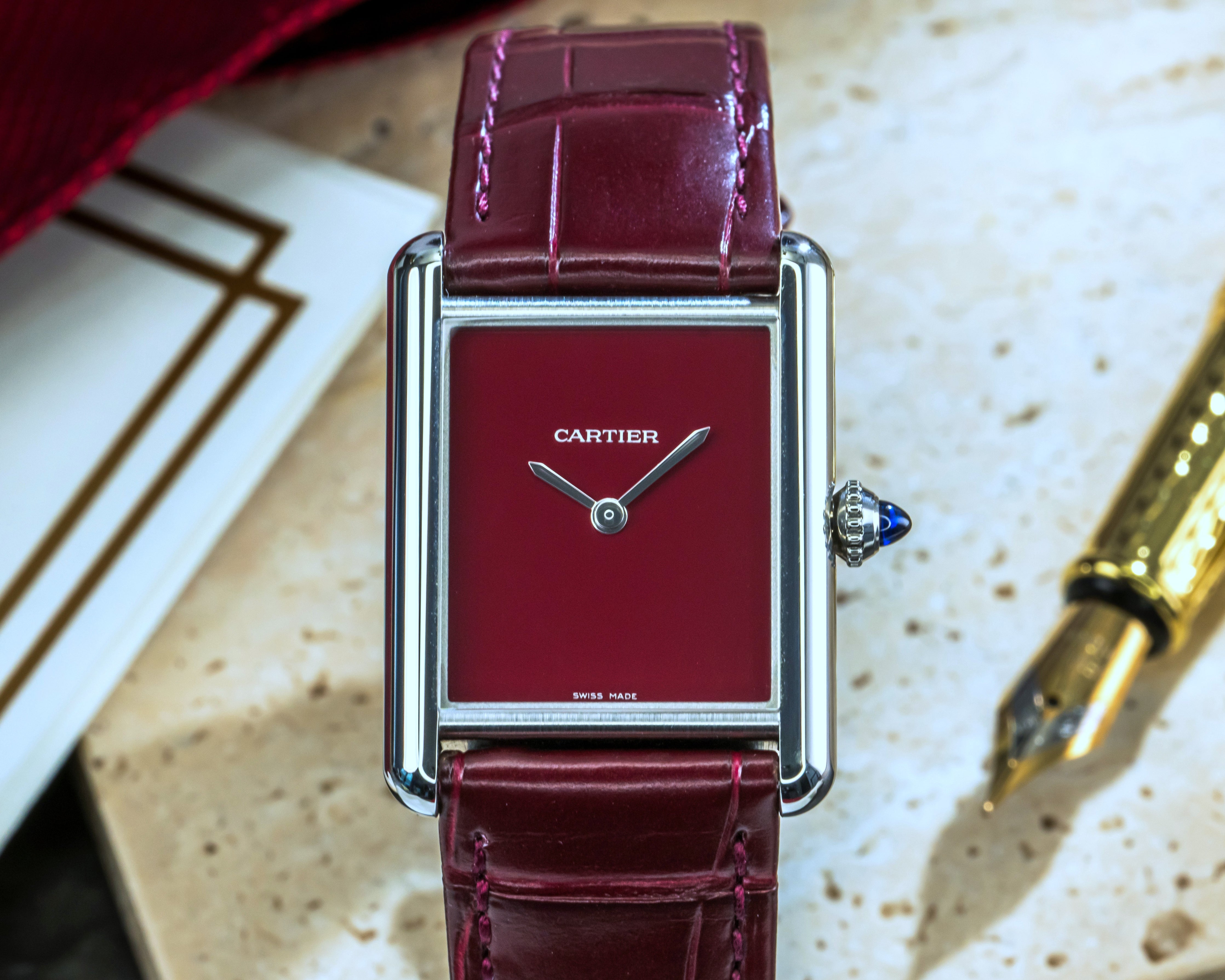 Cartier Tank Must Red Dial WSTA0054