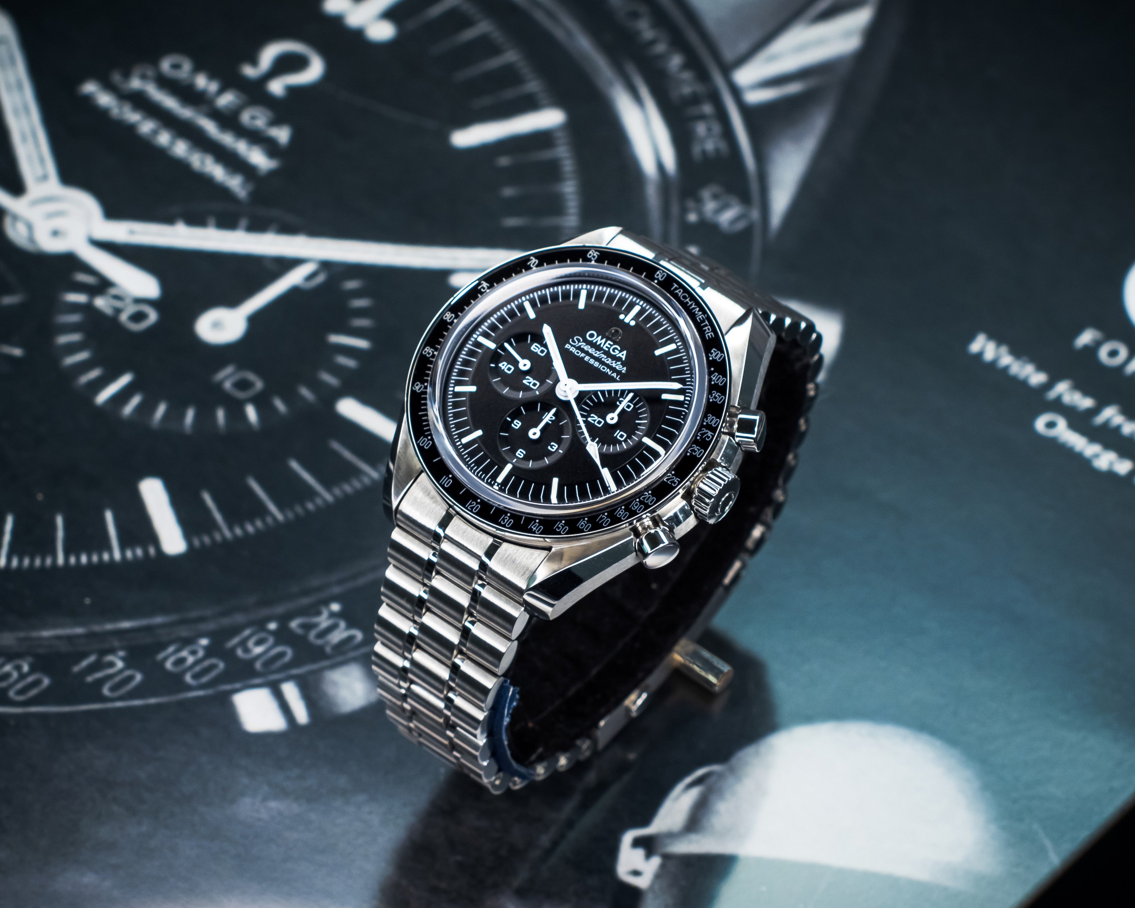 OMEGA SPEEDMASTER MOONWATCH PROFESSIONAL “SAPPHIRE SANDWICH” 310.30.42.50.01.002