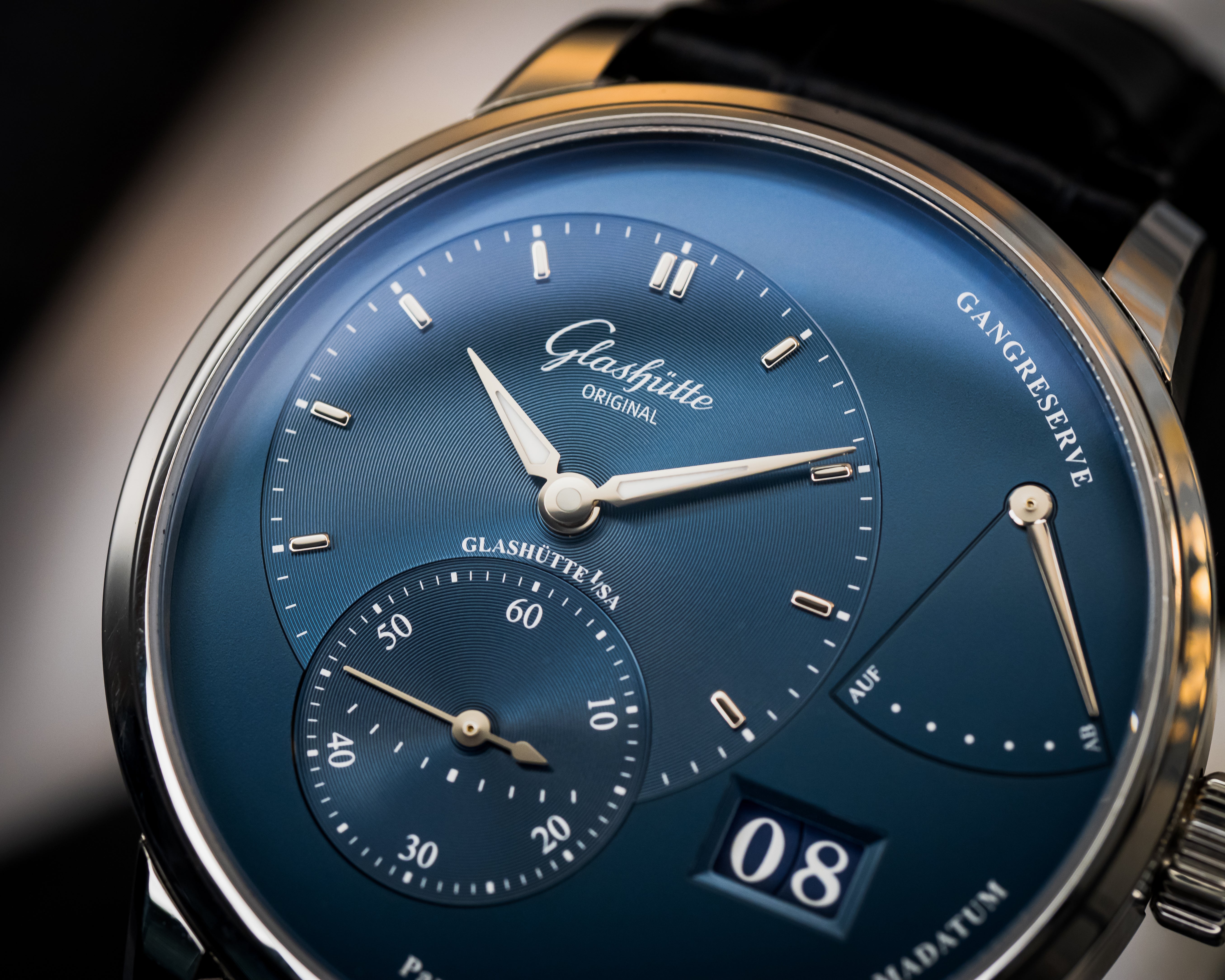Glashutte Original PanoReserve Blue Dial – 1-65-01-26-12-61
