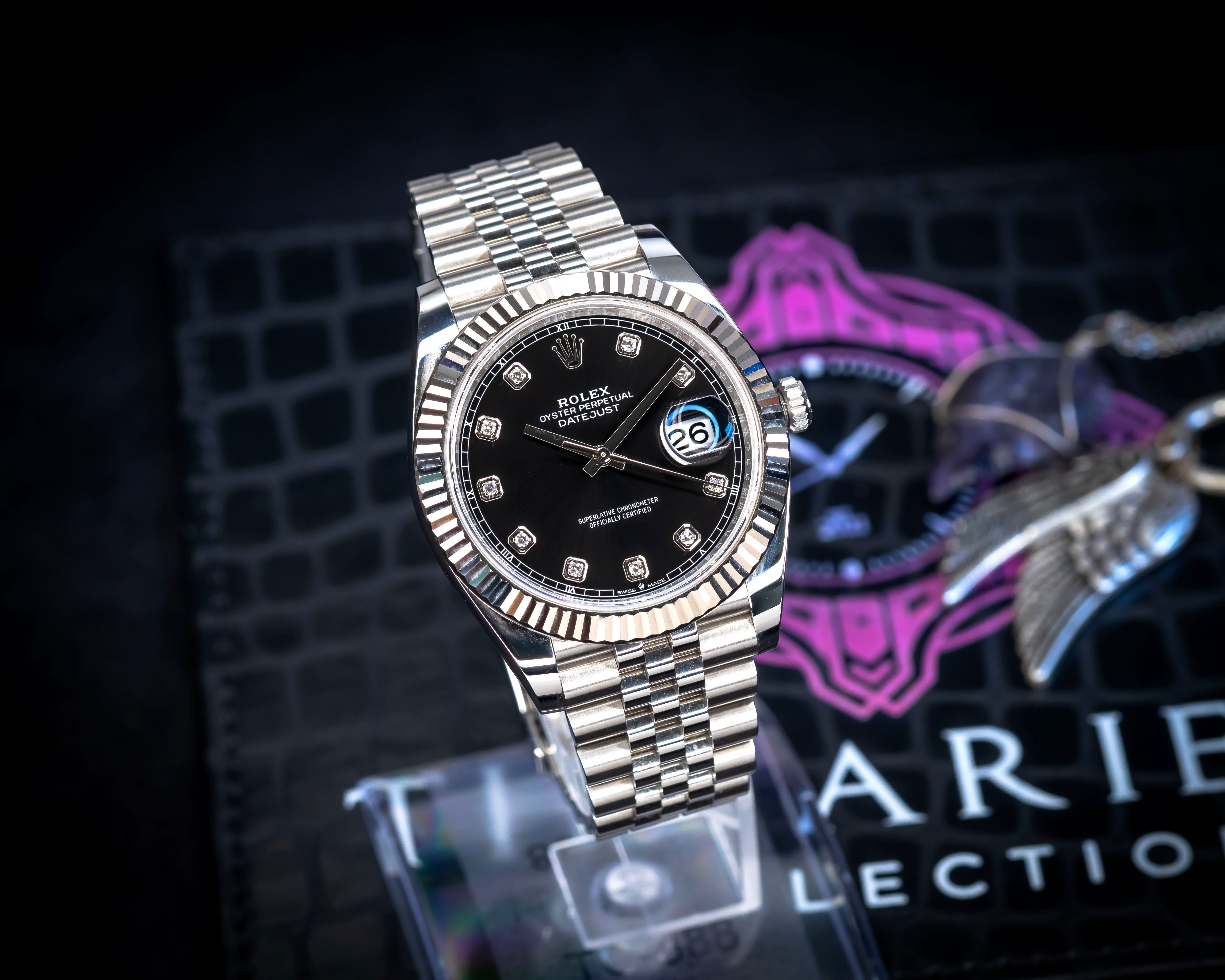Rolex Datejust 41 Black Diamond Dial 126334