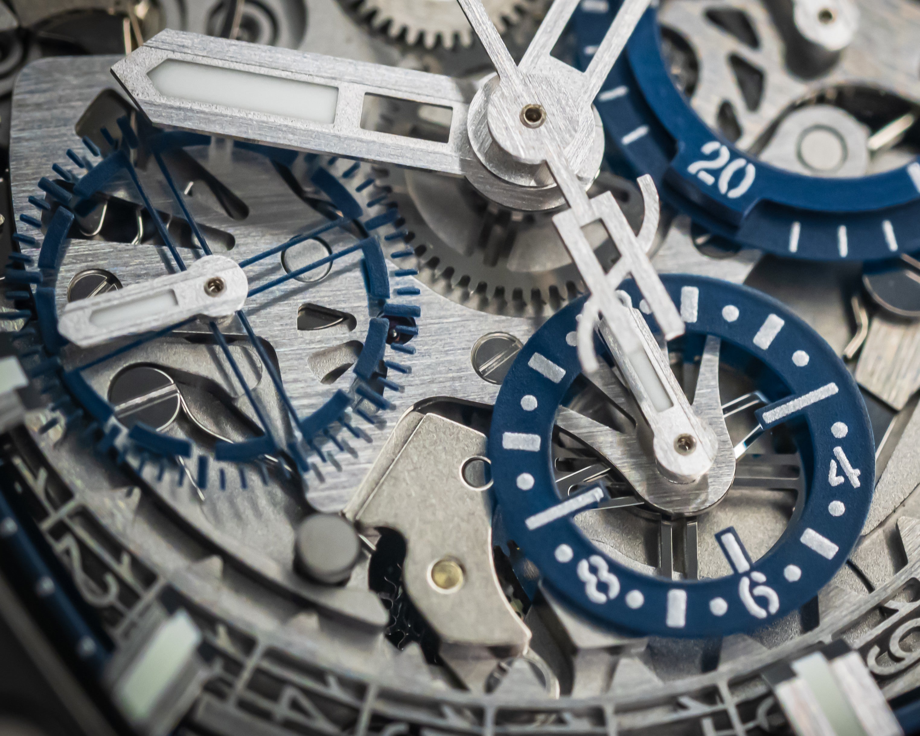 HUBLOT SPIRIT OF BIG BANG BLUE & BLACK CERAMIC CHRONOGRAPH 641.CI.7170.LR