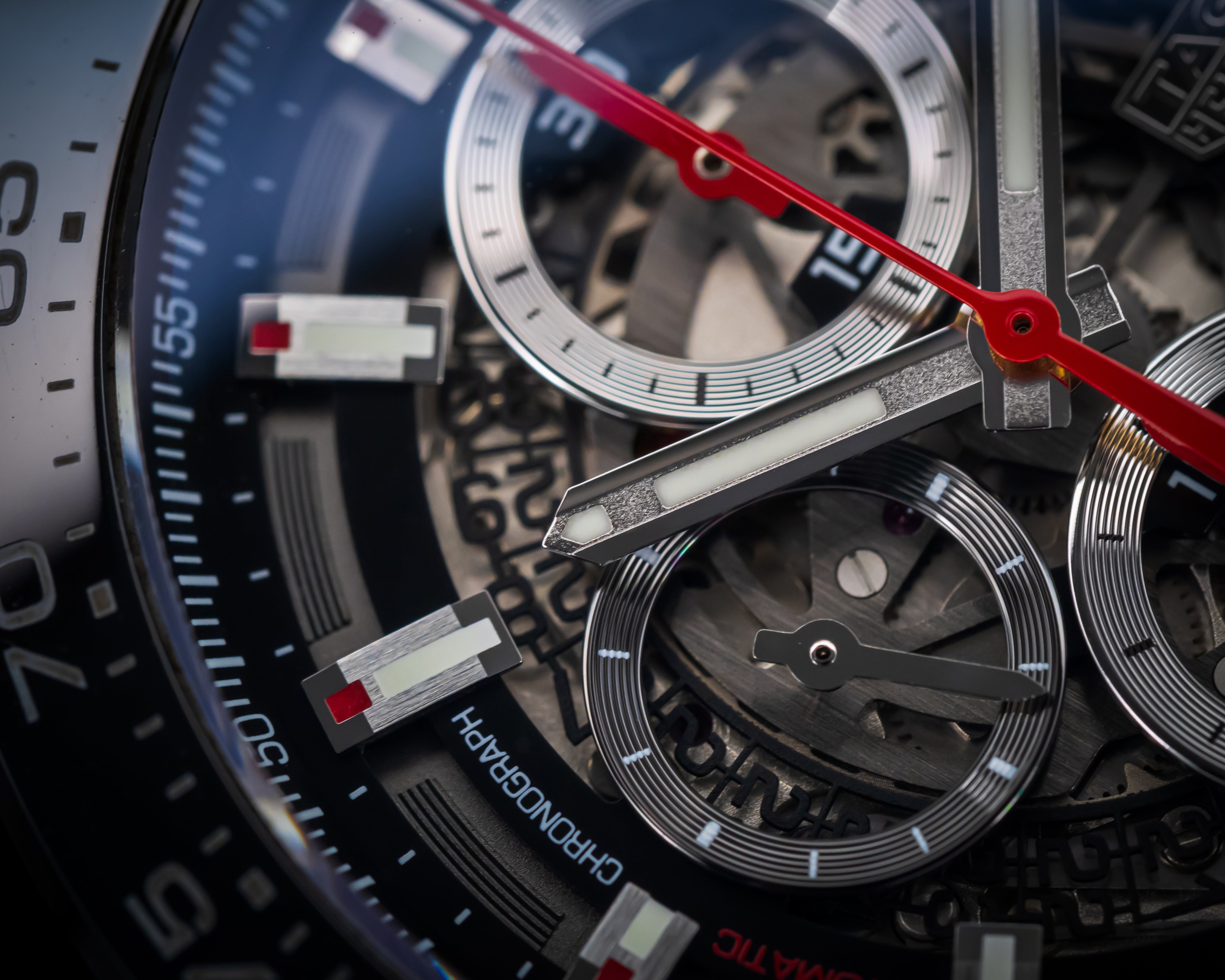 TAG HEUER CARRERA CALIBRE 01 SKELETON CHRONOGRAPH CAR2A1Z.FT6044