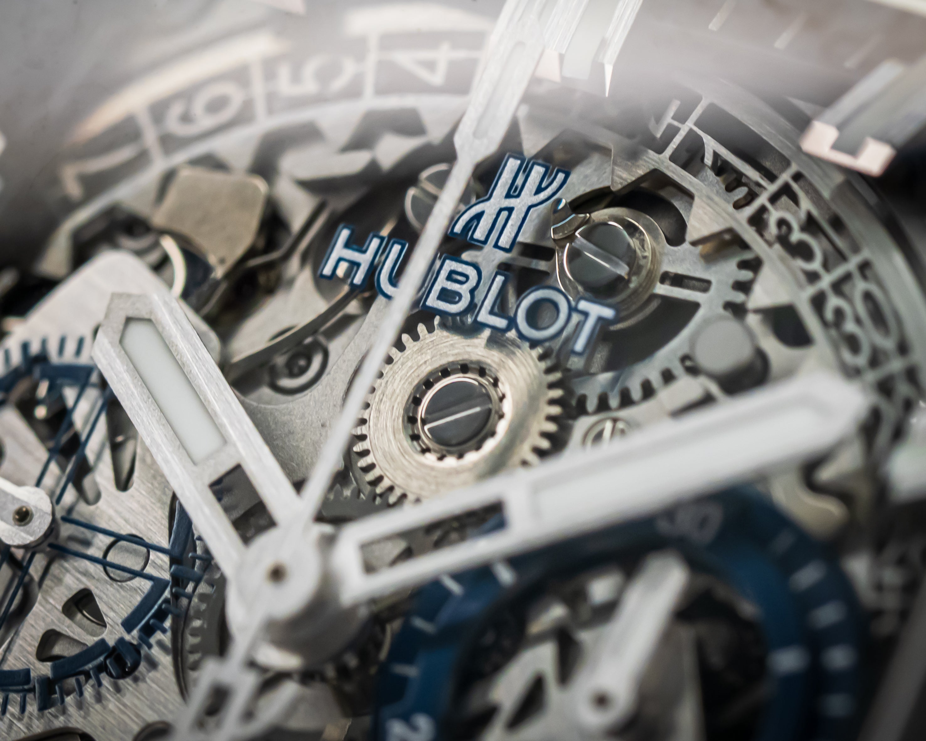 HUBLOT SPIRIT OF BIG BANG BLUE & BLACK CERAMIC CHRONOGRAPH 641.CI.7170.LR