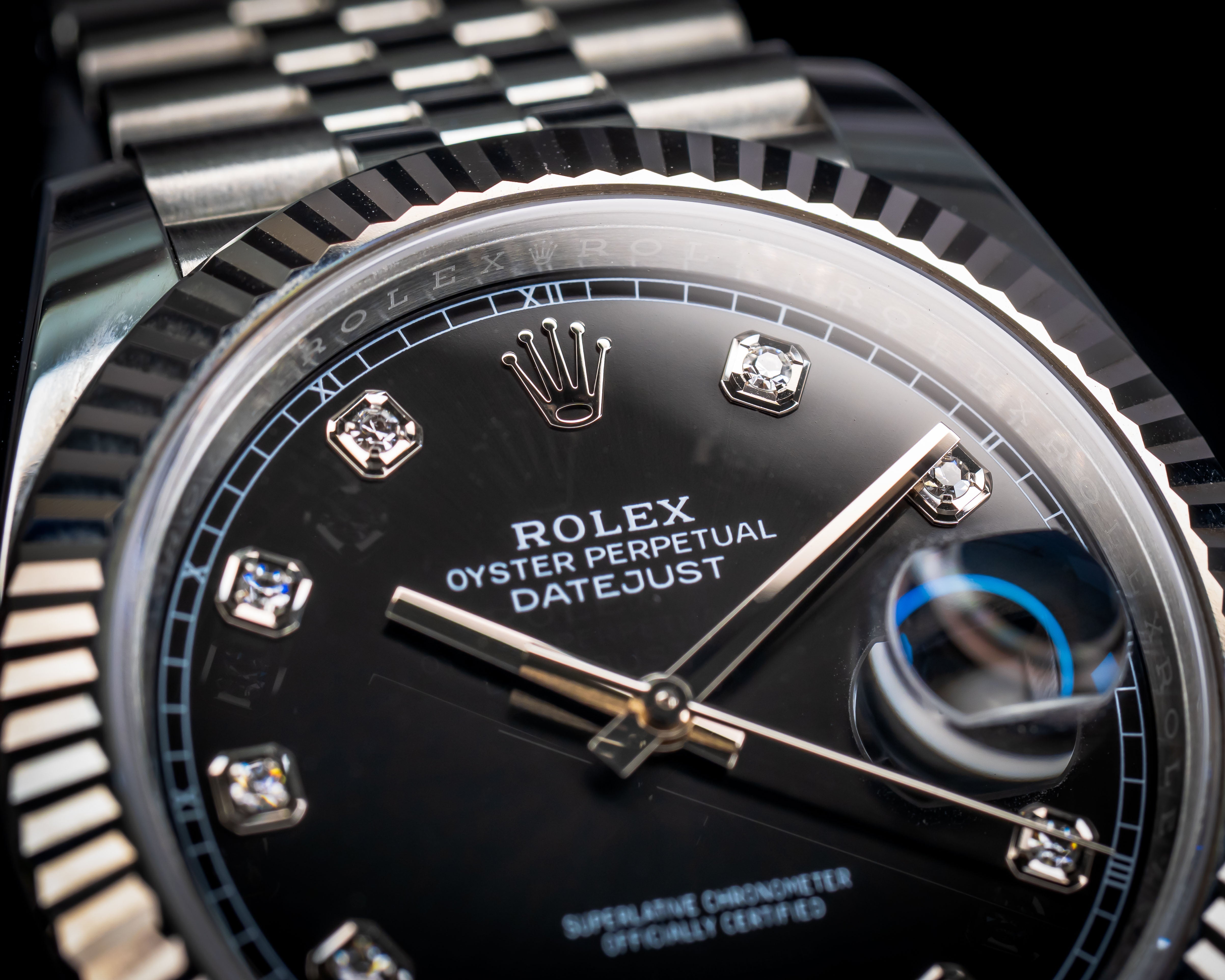 Rolex Datejust 41 Black Diamond Dial 126334