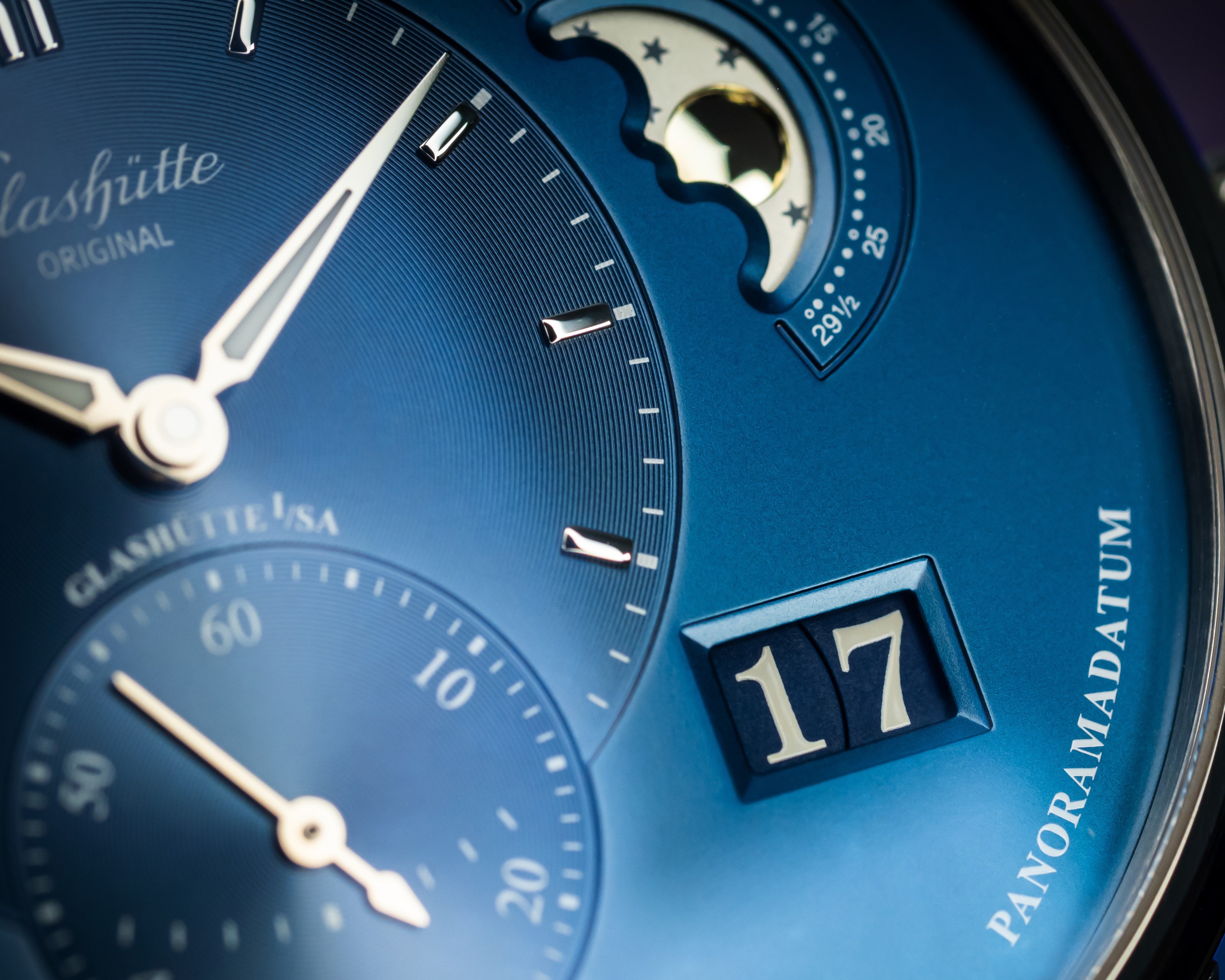 Glashutte Original PanoMatic Lunar Blue Dial – 1-90-02-46-32-35